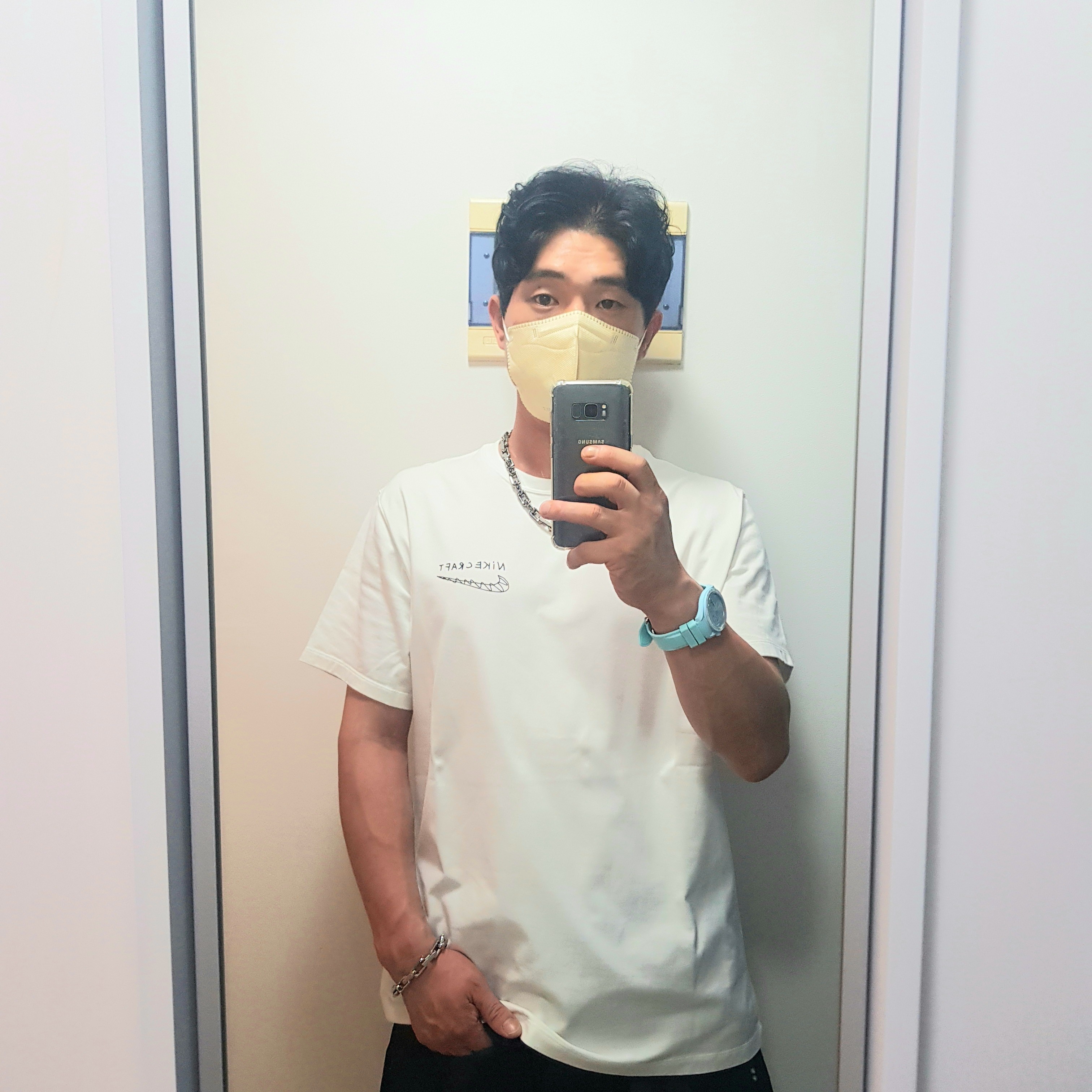 Nike x Tom Sachs General Purpose Shoe Archive, Nike x Tom Sachs Nikecraft Studio T-Shirt White 착용 스타일 - 3
