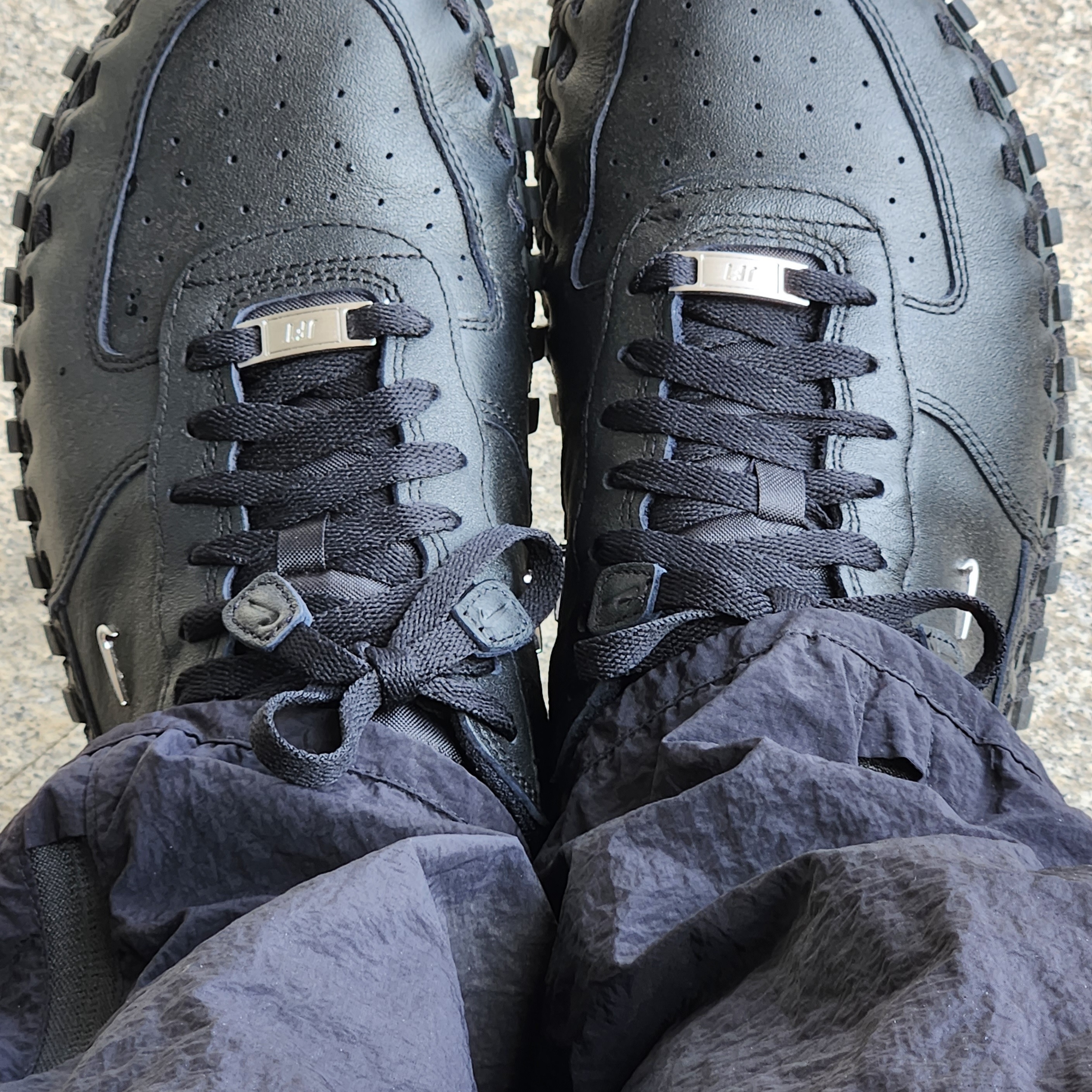 Nike x Jacquemus J Force 1 Low LX SP Black 착용 스타일