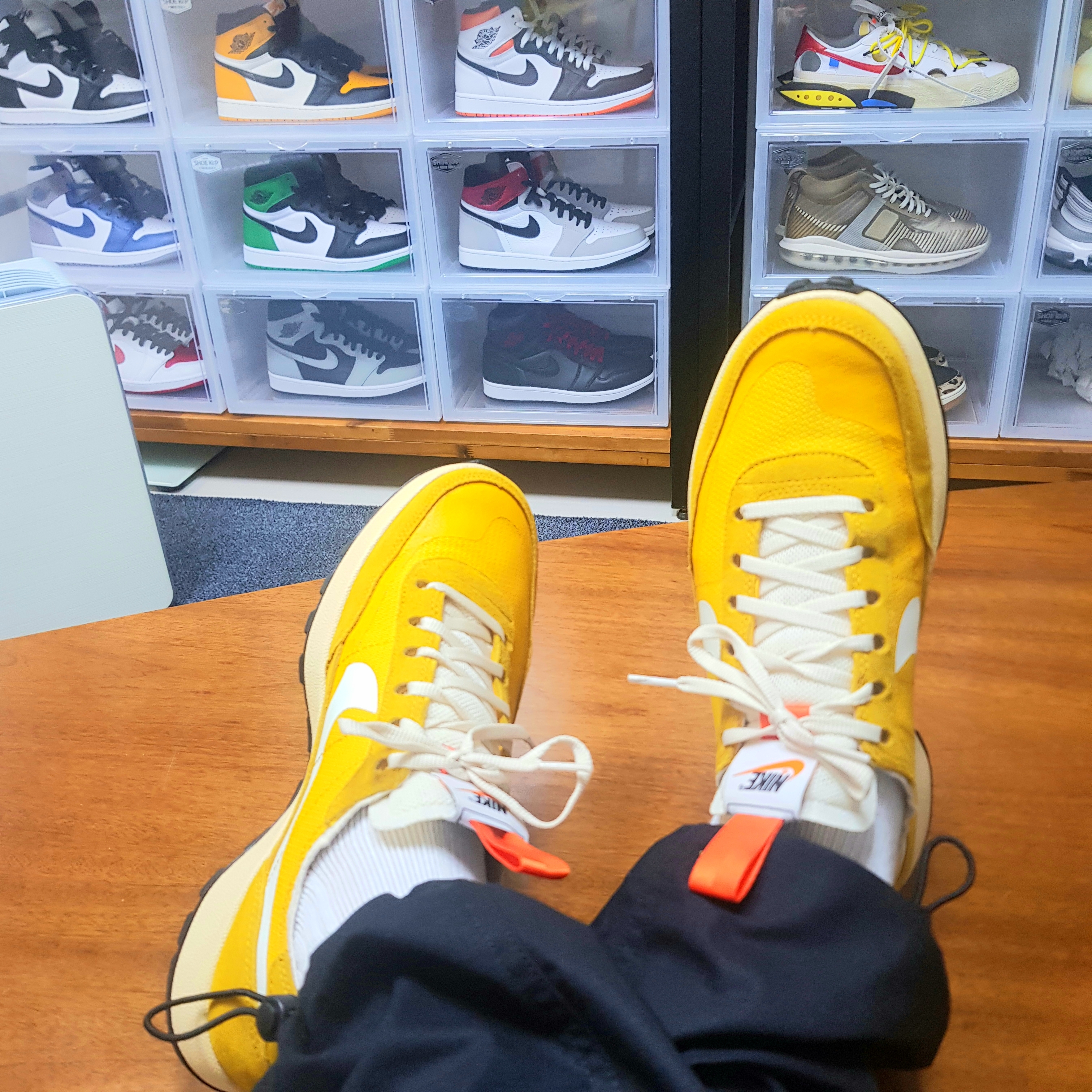 Nike x Tom Sachs General Purpose Shoe Archive, Nike x Tom Sachs Nikecraft Studio T-Shirt White 착용 스타일 - 5