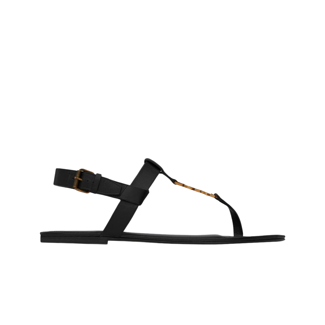 생로랑 카산드라 샌들 스무스 레더 블랙(Saint Laurent Cassandre Sandals in Smooth Leather Black) - 1