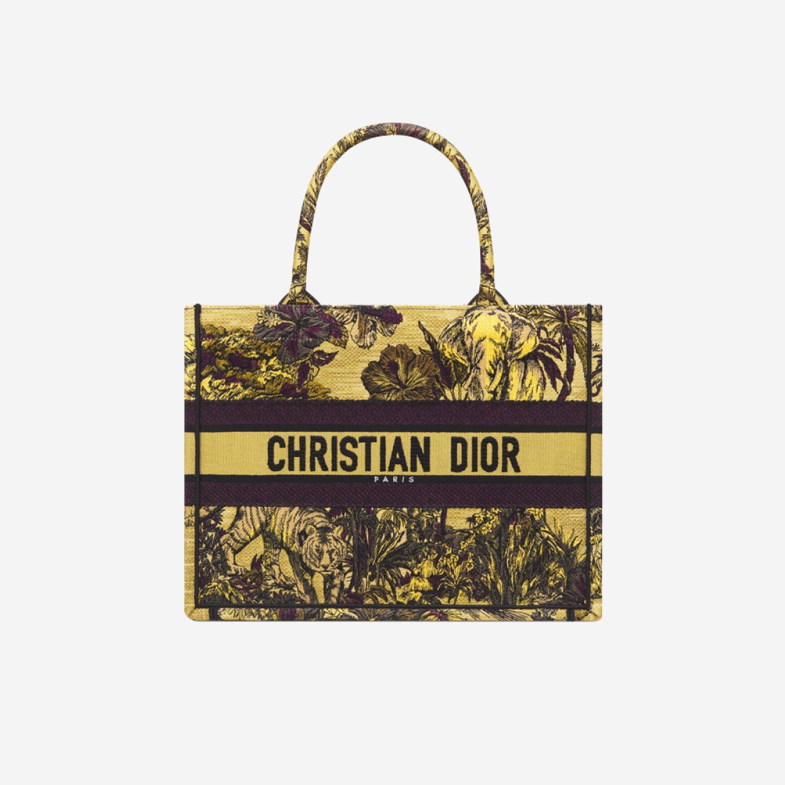 Dior Medium Dior Book Tote Yellow Multicolor Toile De Jouy Voyage Embroidery 상세 이미지 1