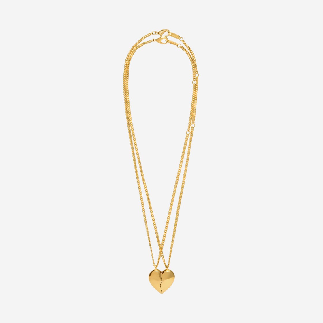 (W) Balenciaga Lovelock Double Necklace Gold 상세 이미지 1