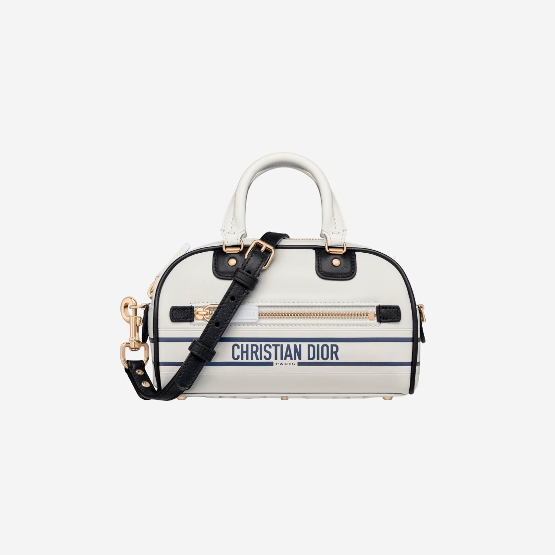 Dior Vibe Zip Bowling Micro Bag White Calfskin 상세 이미지 1