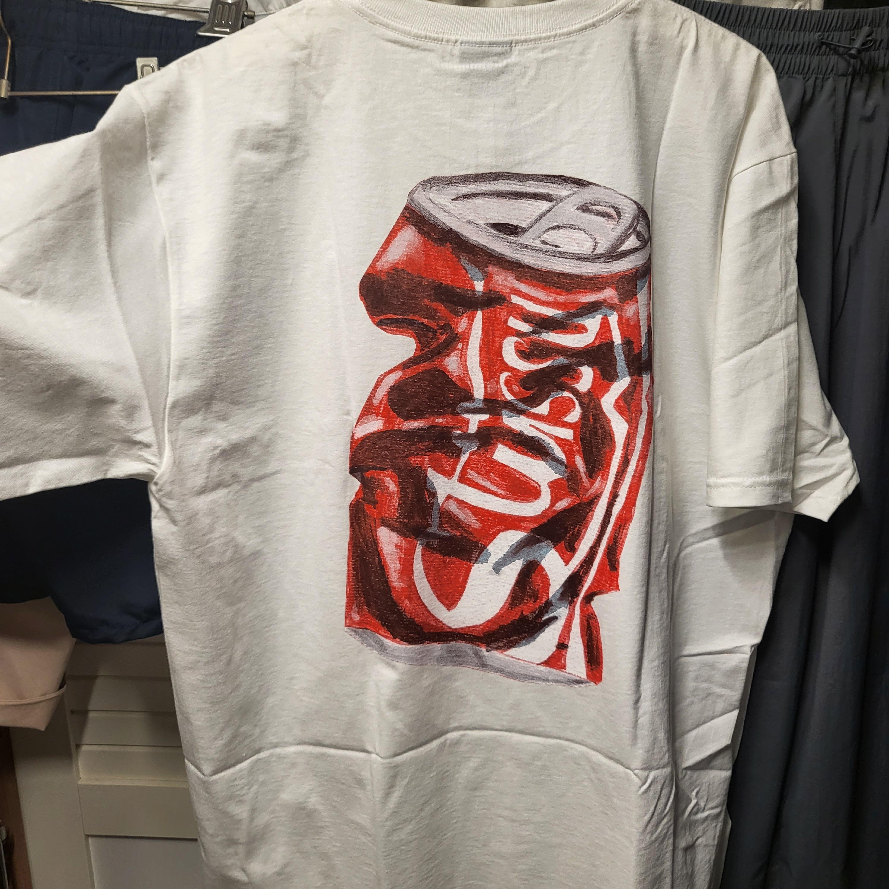 Stussy Soda Can T-Shirt White 착용 스타일