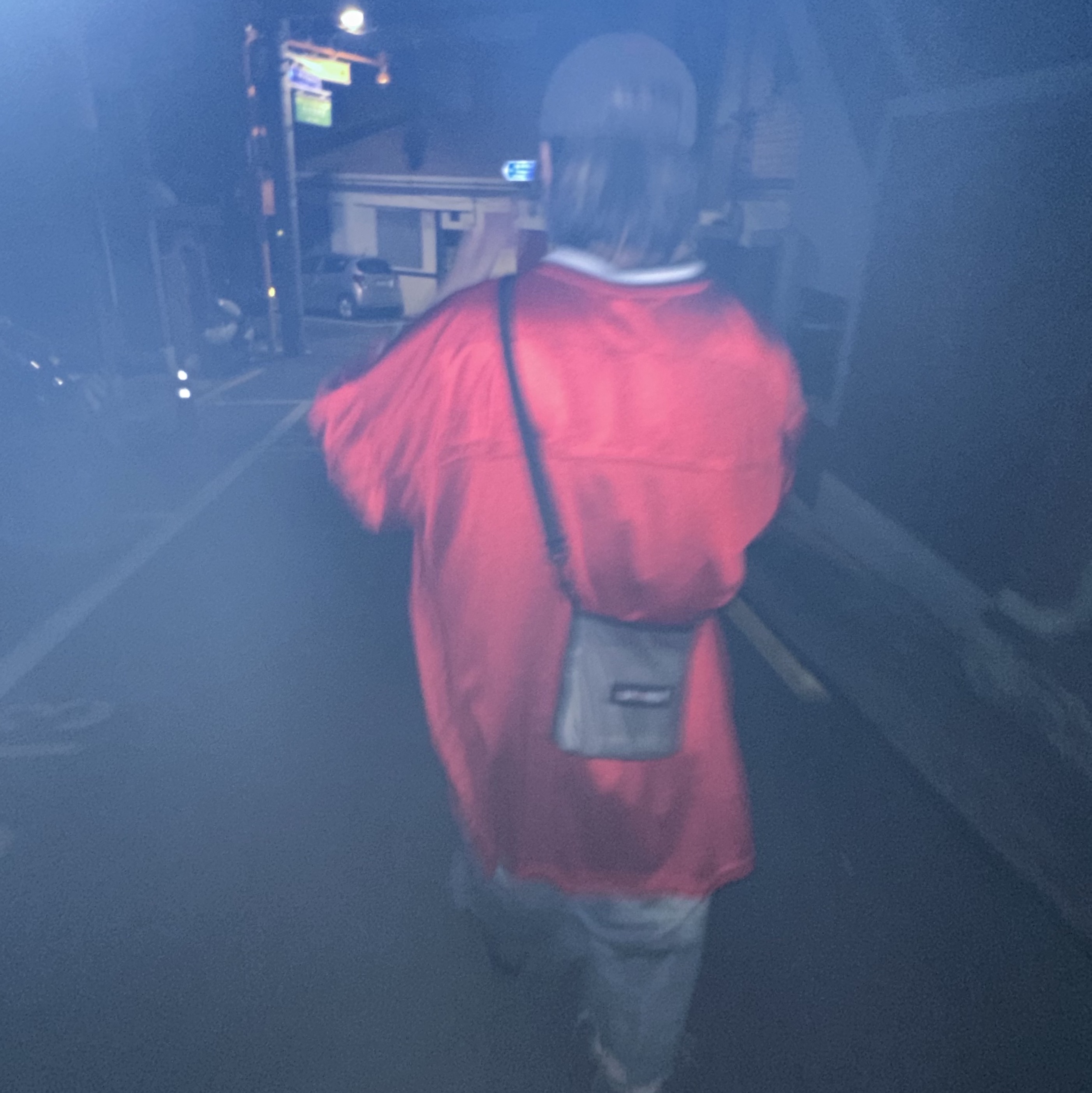 Project G/R Reworked Bermuda Shorts Blue, Project G/R Red Cross Donate Cap Washed Brown 착용 스타일 - 5