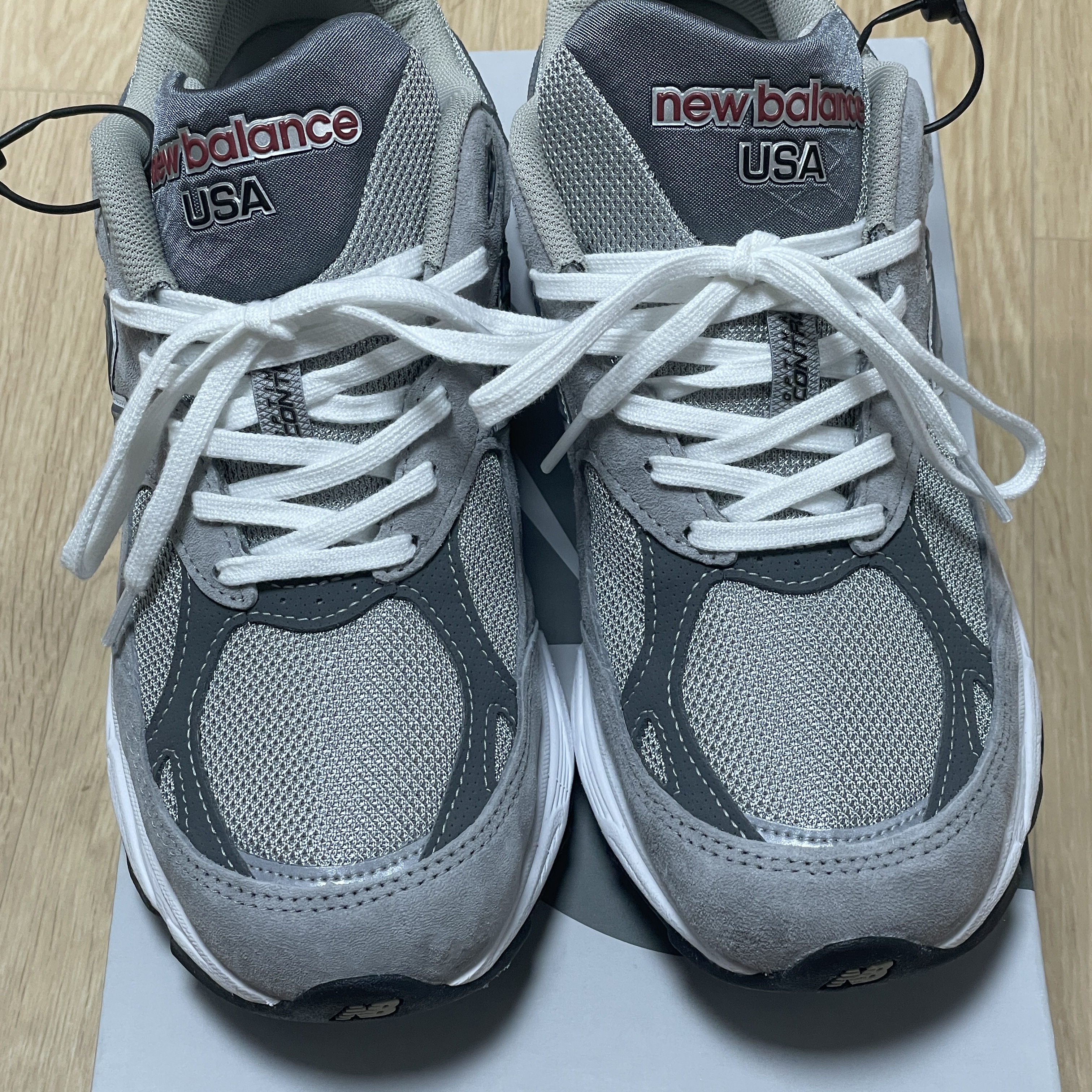 New Balance 990v3 Made in USA Grey - D Standard 착용 스타일