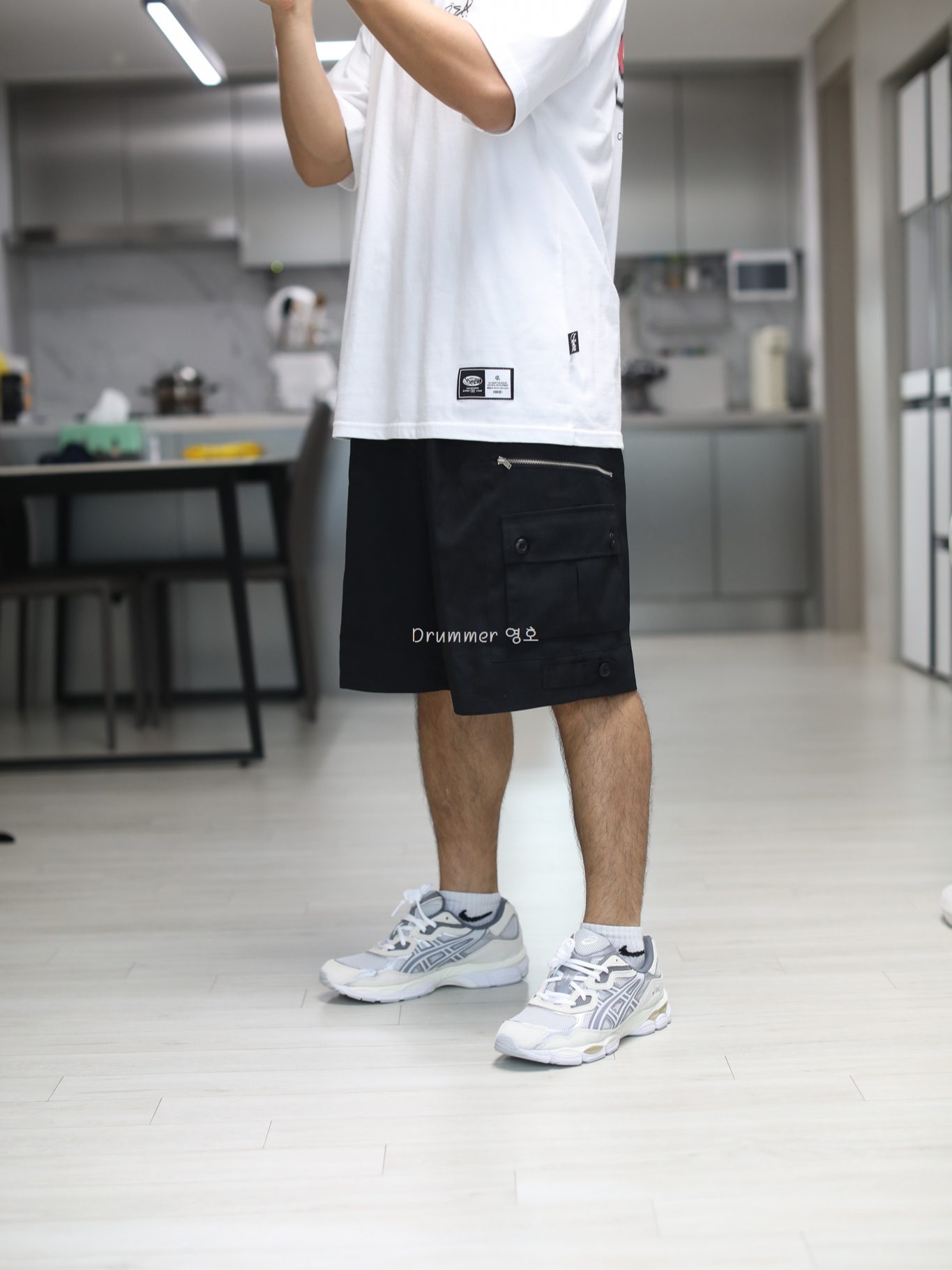 Asics Gel-NYC Concrete Oatmeal 착용 스타일 - 2