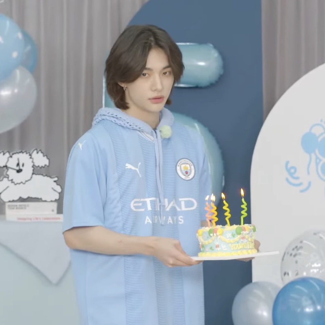 Puma Manchester City 2023/24 Home Jersey Team Light Blue (Non Marking Ver.) 착용 스타일 - 1
