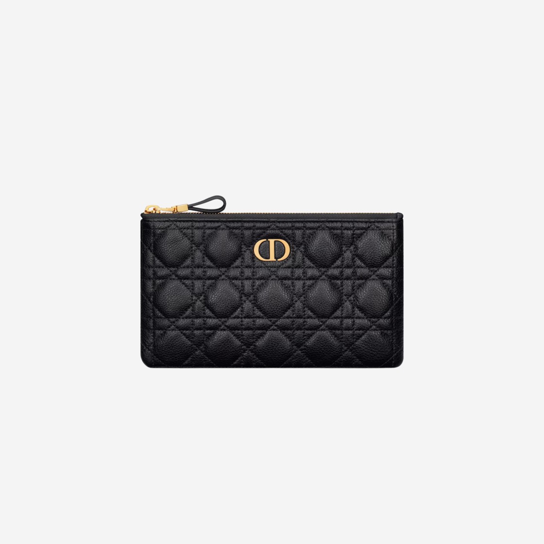 Dior Small Dior Caro Slim Pouch Black Supple Cannage Calfskin 상세 이미지 1