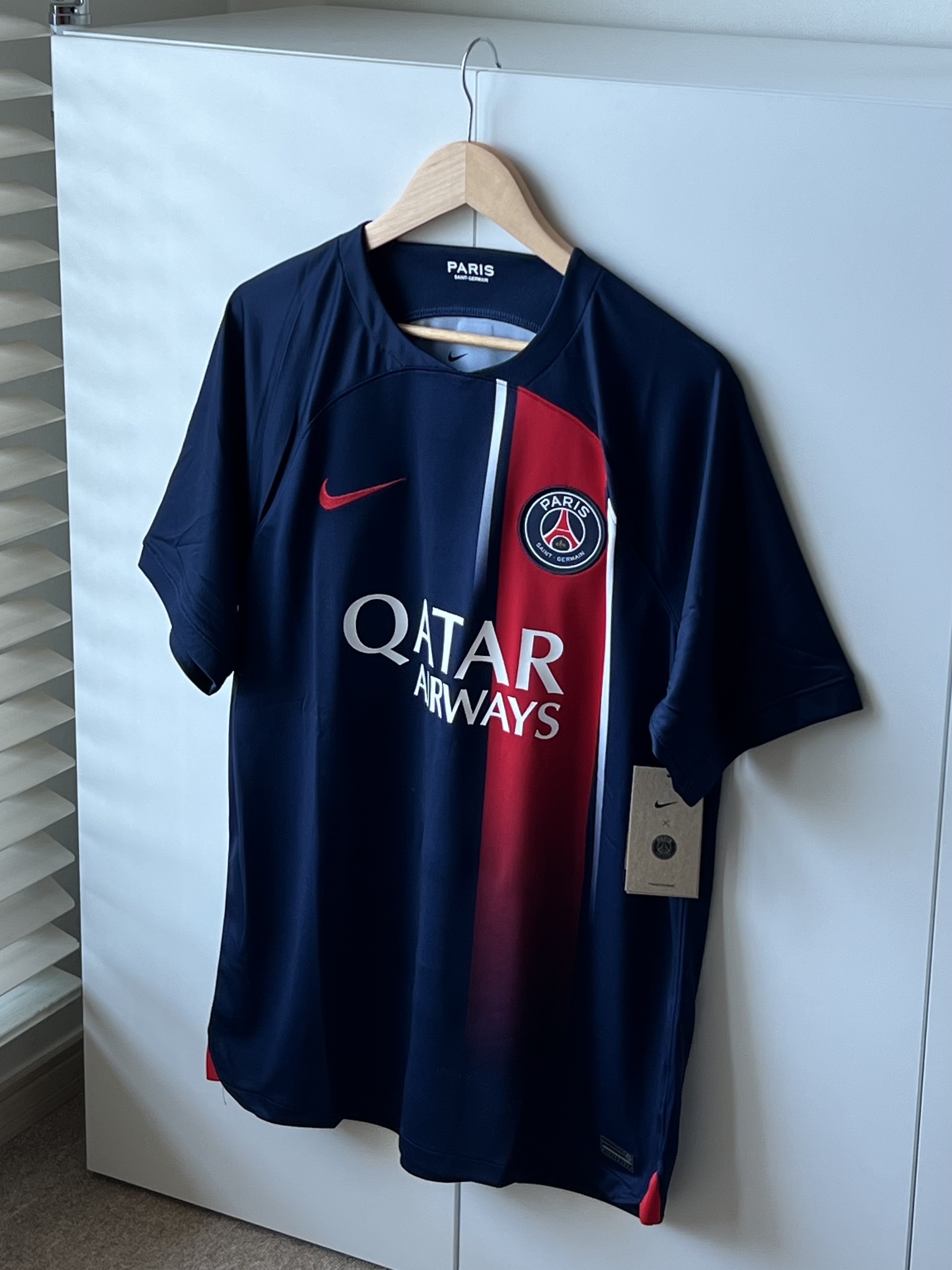Nike Paris Saint-Germain 2023/24 Dri-Fit Stadium Home Jersey Midnight Navy (Non Marking Ver.) 착용 스타일 - 1