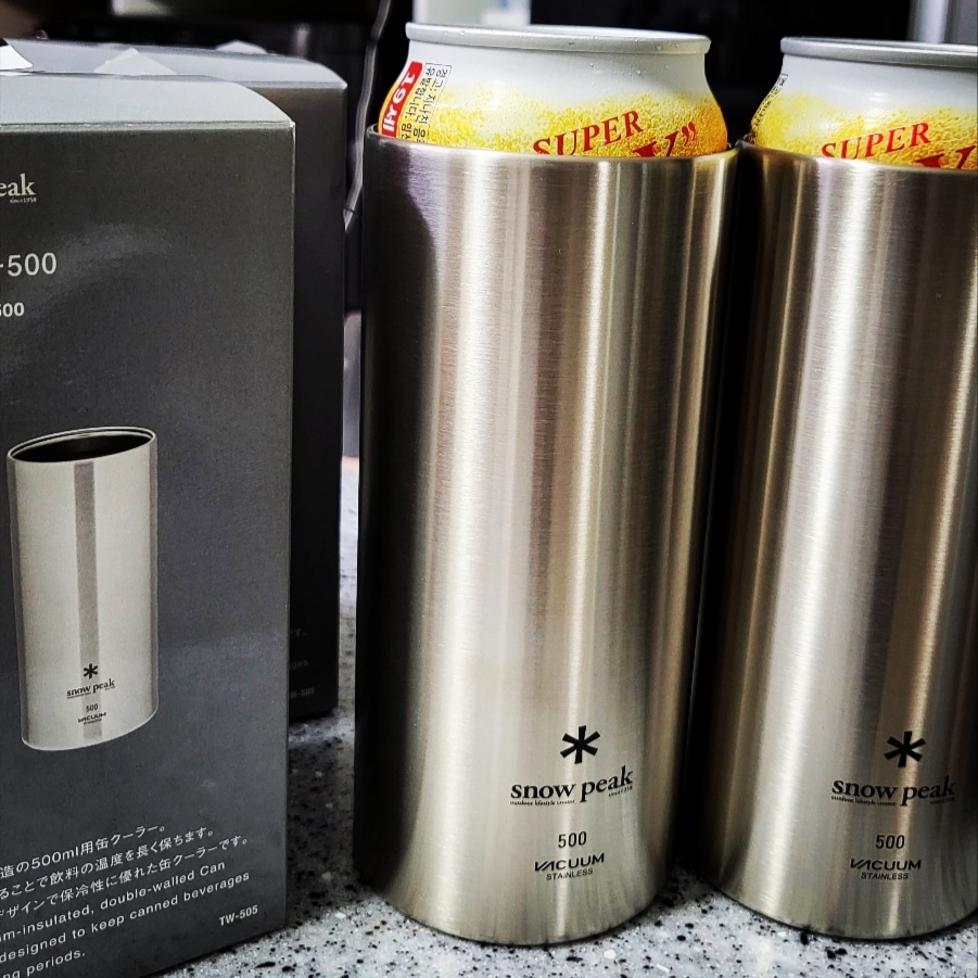 Snow Peak Can Cooler 500 착용 스타일