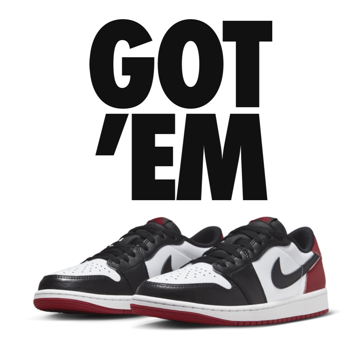 Jordan 1 Retro Low OG Black Toe 착용 스타일 - 3