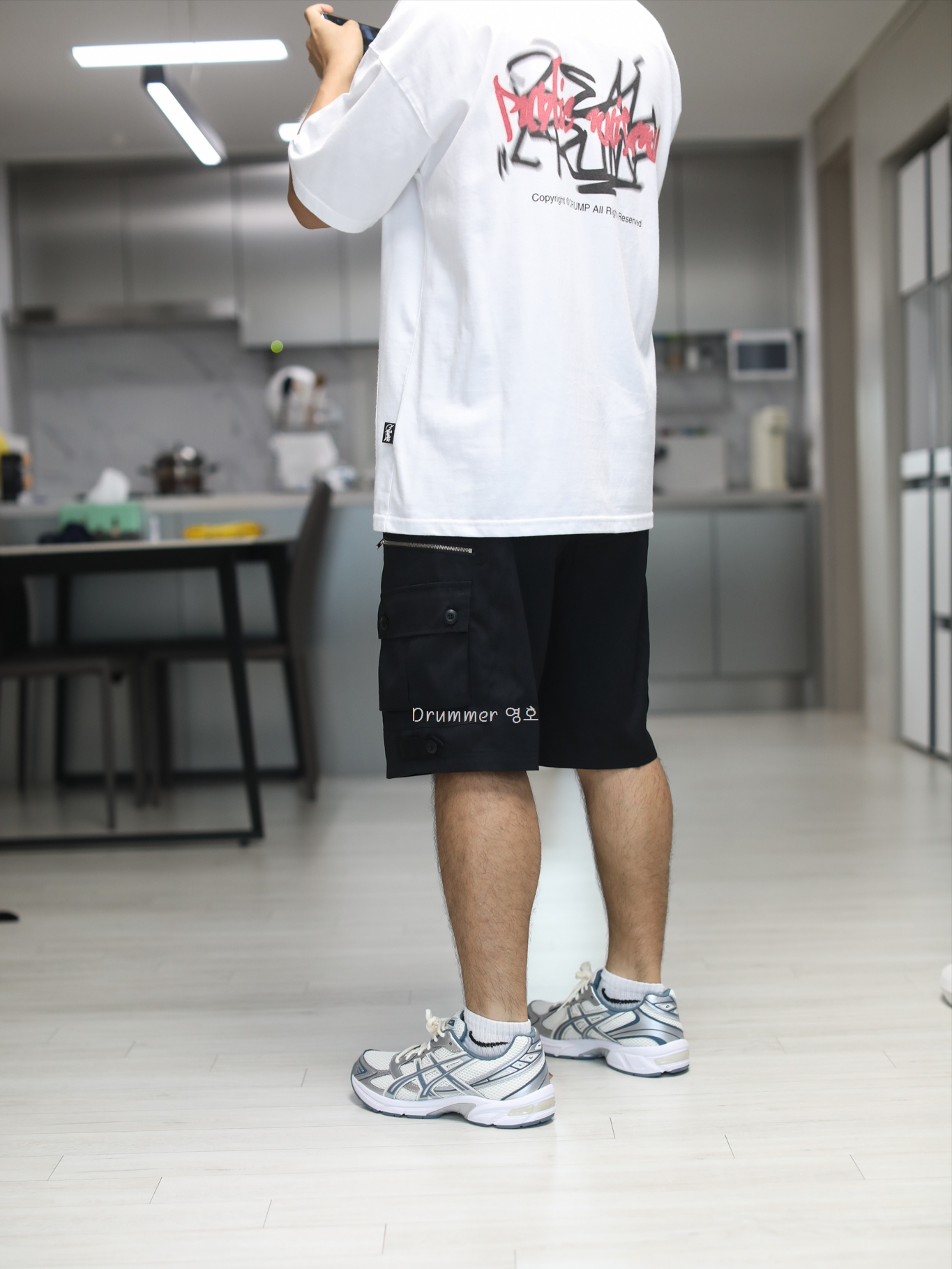 Asics Gel-1130 Cream Ironclad 착용 스타일 - 2