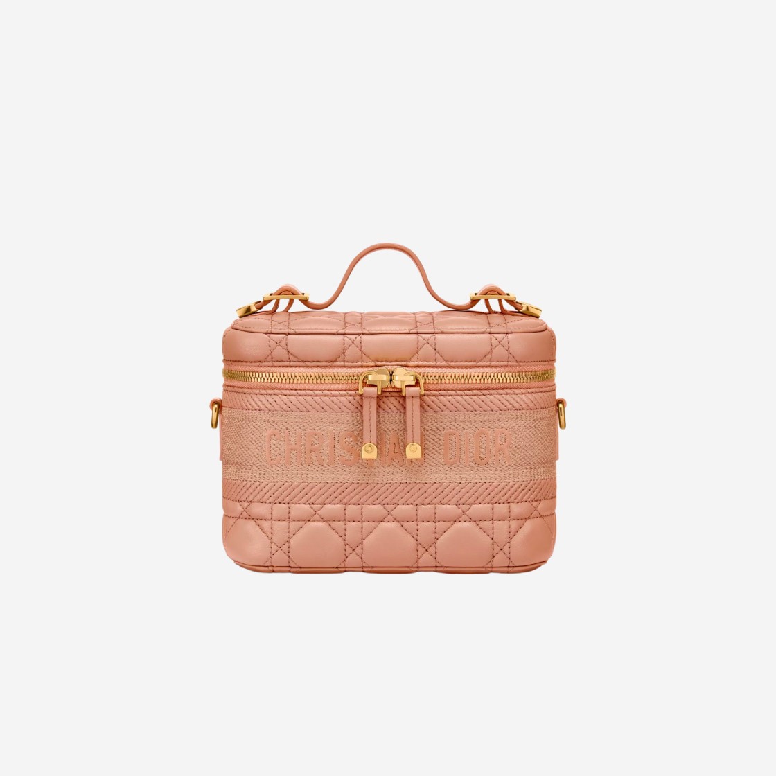 Dior Small Dior Diortravel Vanity Case Rose Des Vents Cannage Lambskin 상세 이미지 1