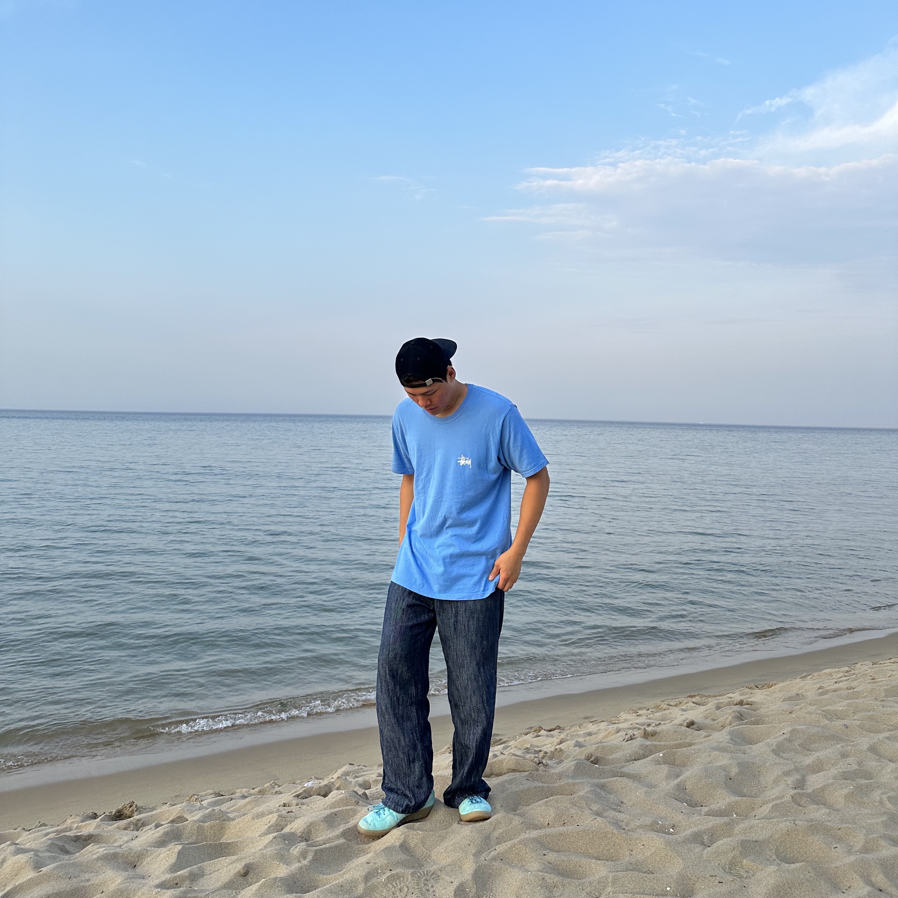 Adidas Bermuda Easy Mint 착용 스타일 - 1