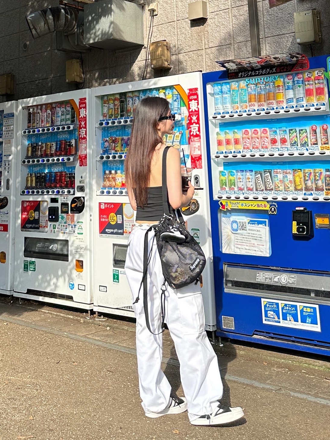 Y-3 Yohji Star Black White, Supreme Mesh Small Backpack Black - 23SS 착용 스타일 - 1