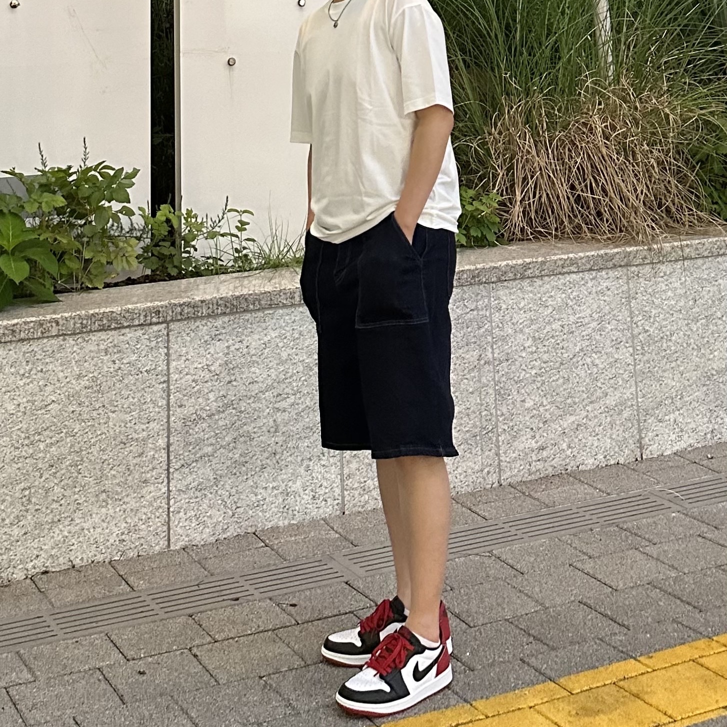 Jordan 1 Retro Low OG Black Toe 착용 스타일 - 1