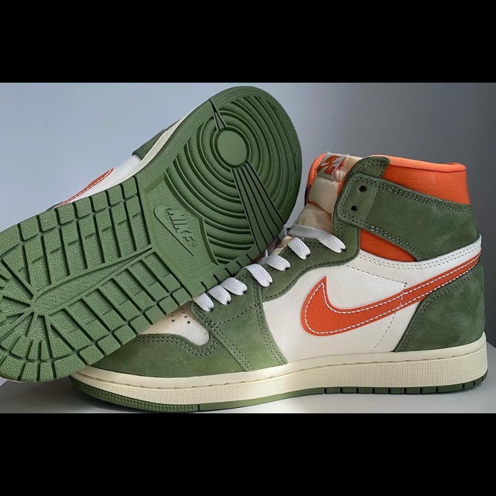 Jordan 1 Retro High Rare Air Max Orange, Jordan 1 Zoom Air CMFT Stadium Green 착용 스타일 - 2