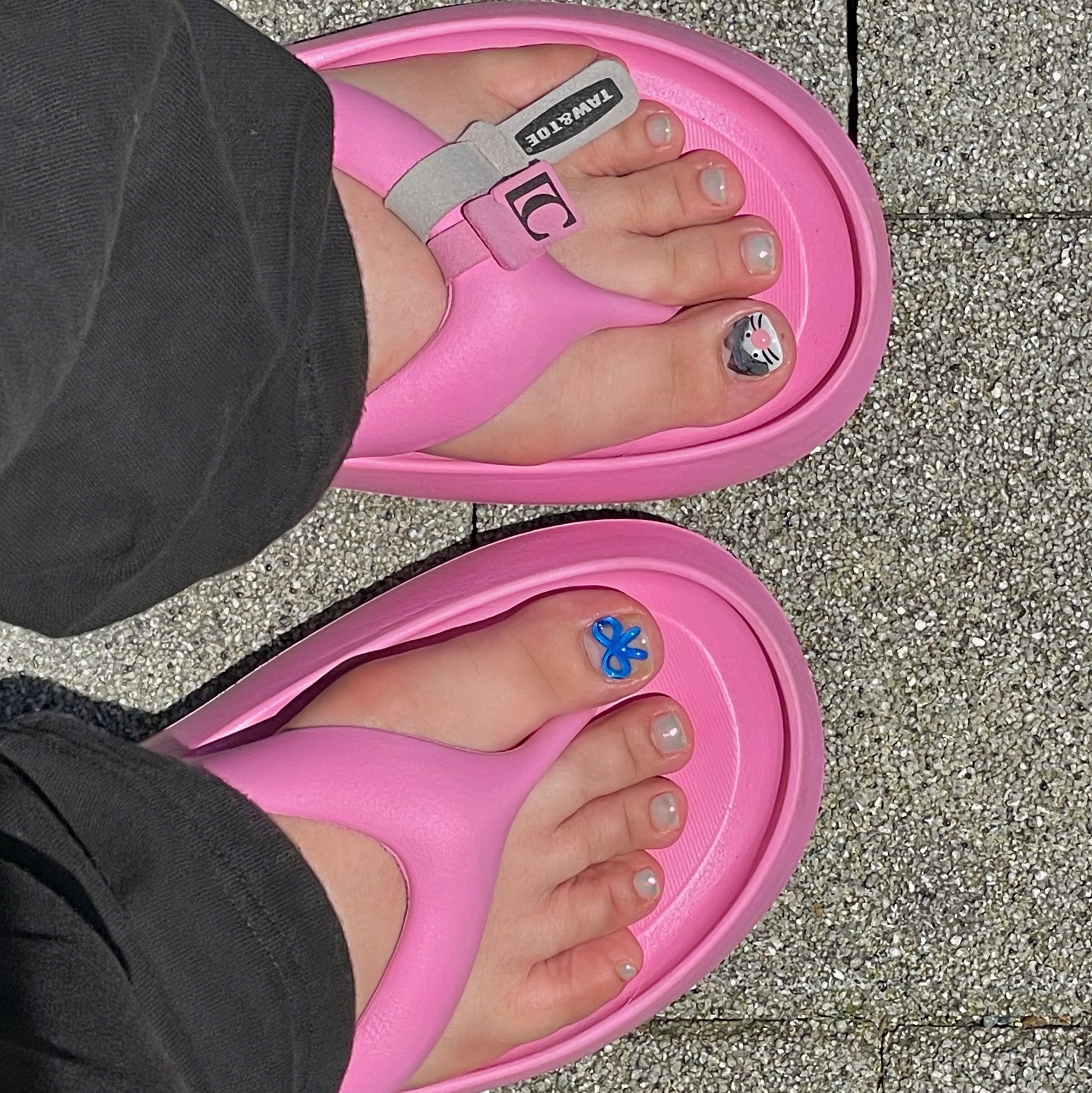 Taw&Toe x Low Classic Platform Flip Flop Pink 착용 스타일