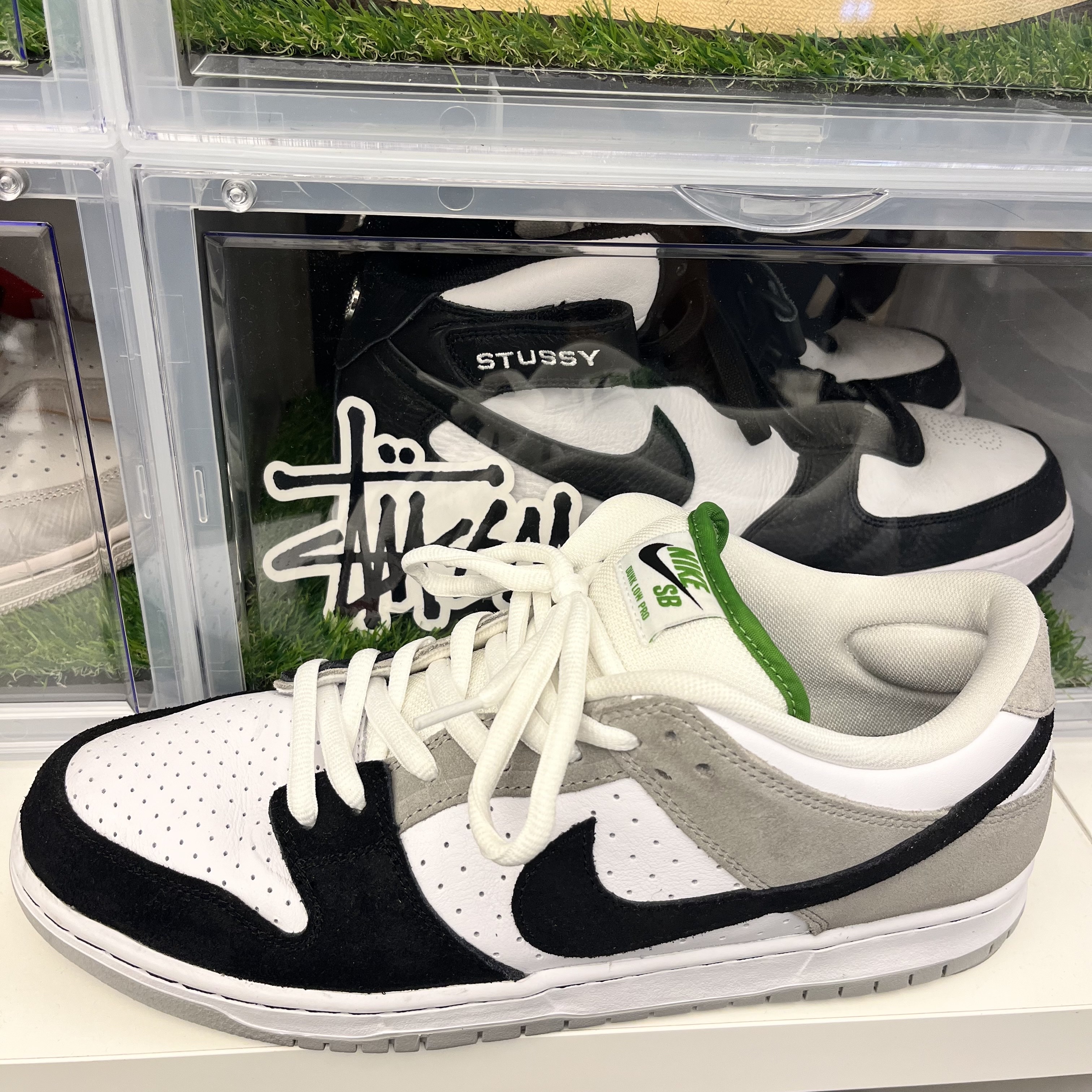 Nike SB Dunk Low Pro Chlorophyll 착용 스타일 - 3