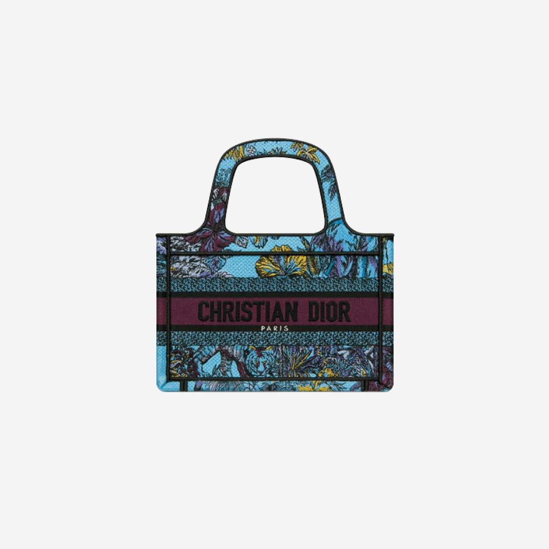 Dior Mini Dior Book Tote Celestial Blue Multicolor Toile De Jouy Voyage Embroidery 상세 이미지 1