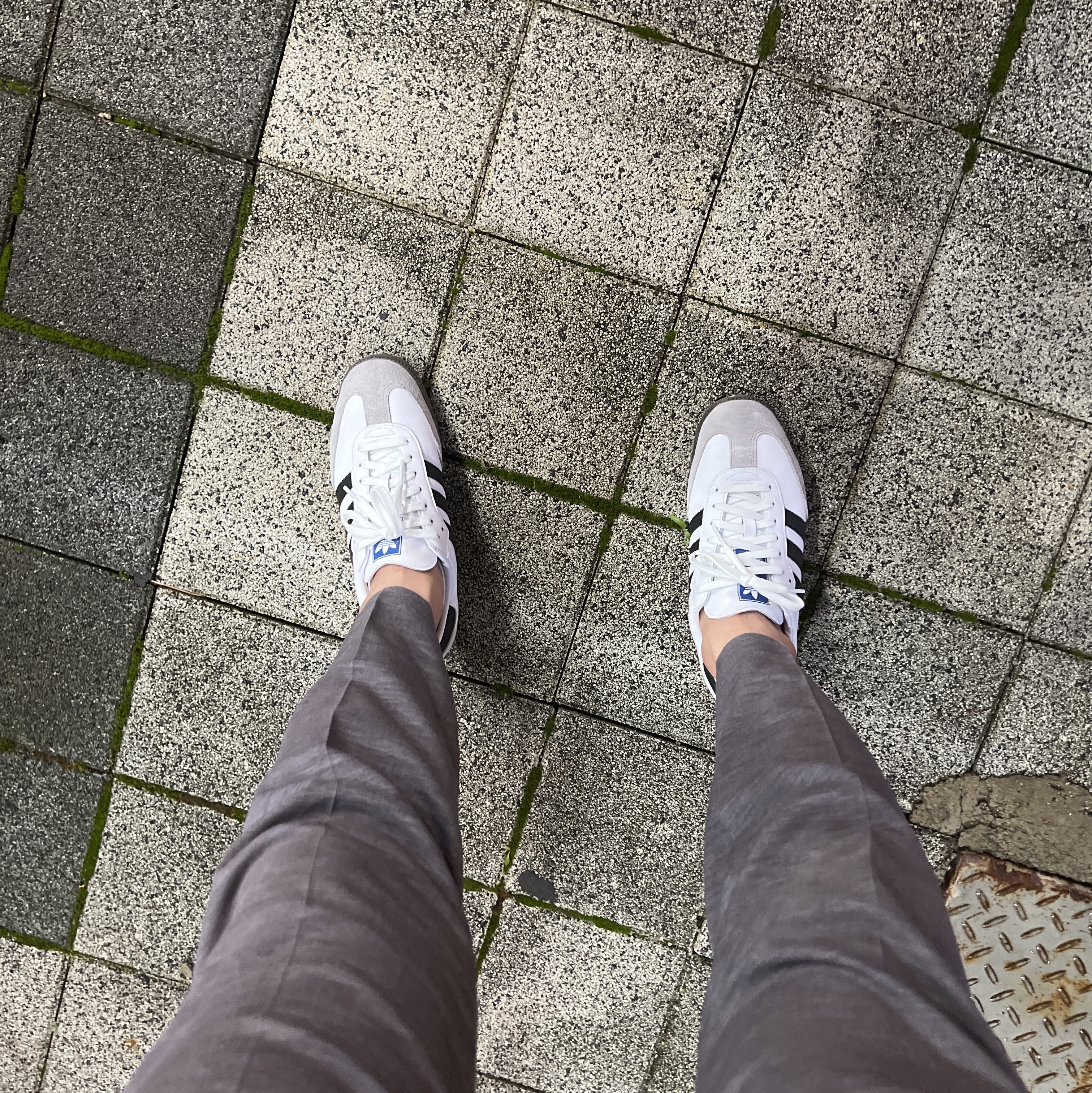 Adidas Samba OG Cloud White 착용 스타일