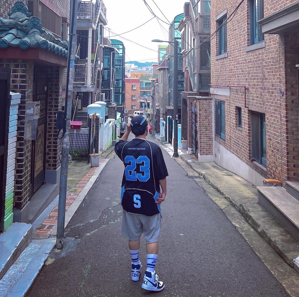 Nike x Comme des Garcons Homme Plus Terminator High Navy, Supreme Perfect Season Football Jersey Black - 23SS 착용 스타일
