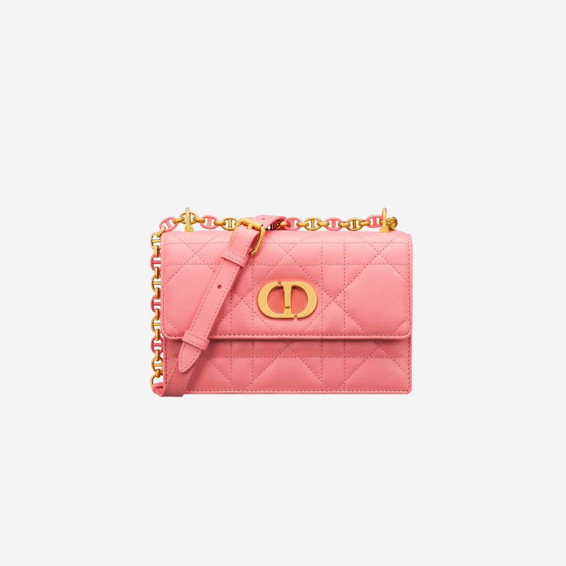 Dior Miss Caro Mini Bag Light Pink Macrocannage Lambskin 상세 이미지 1