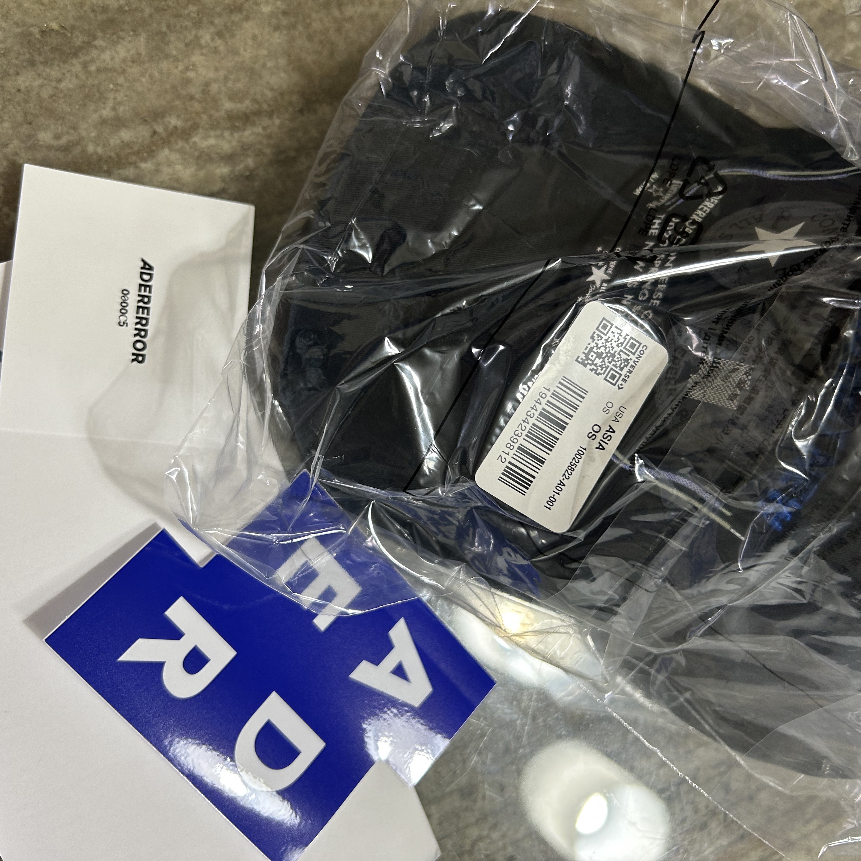 Converse x Ader Error Baseball Cap Black 착용 스타일 - 4