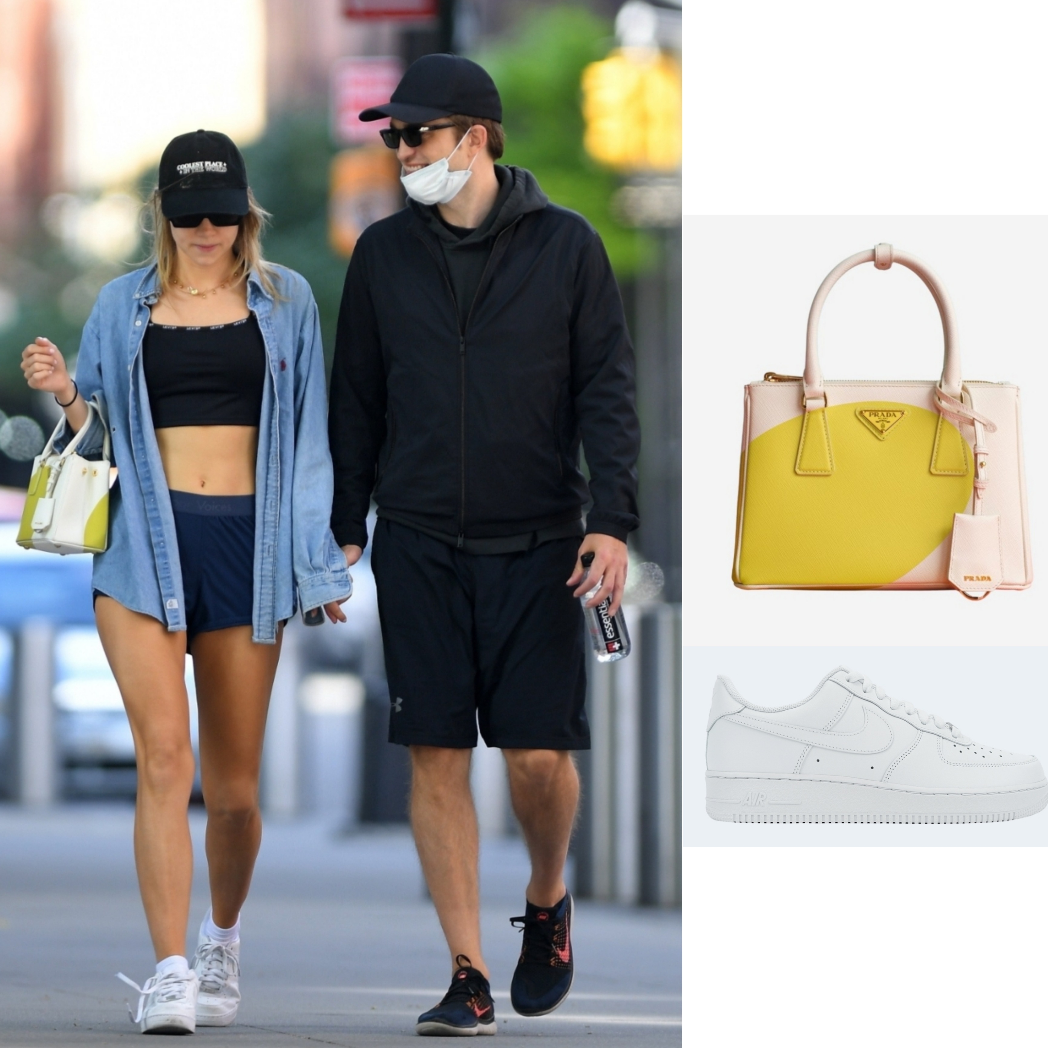 Prada Small Prada Galleria Saffiano Special Edition Bag White Cider, Nike Air Force 1 '07 Low White 착용 스타일