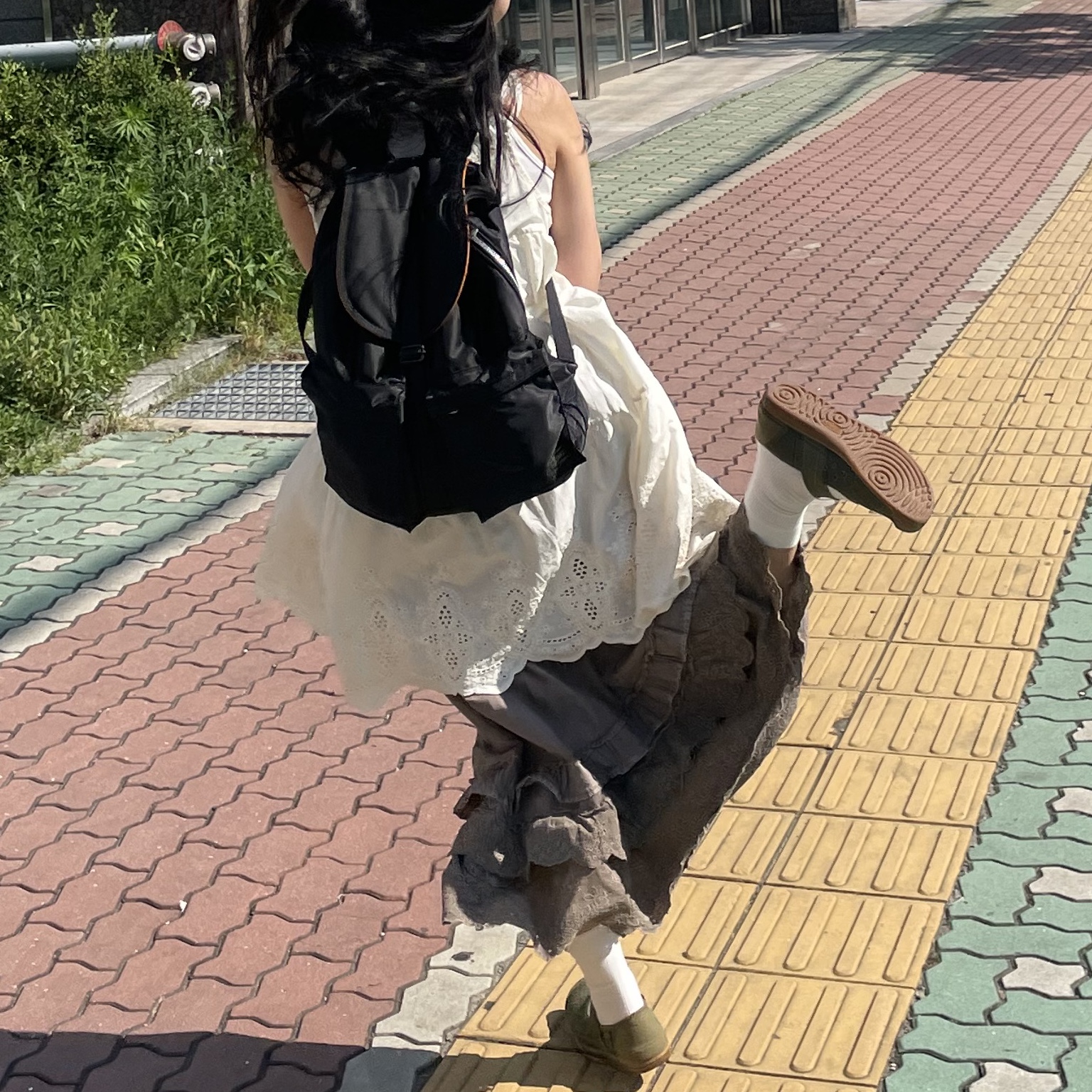 Porter Tanker Backpack Black 착용 스타일
