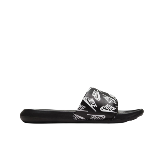 Nike Victory One Slide Repeat Logo Black White