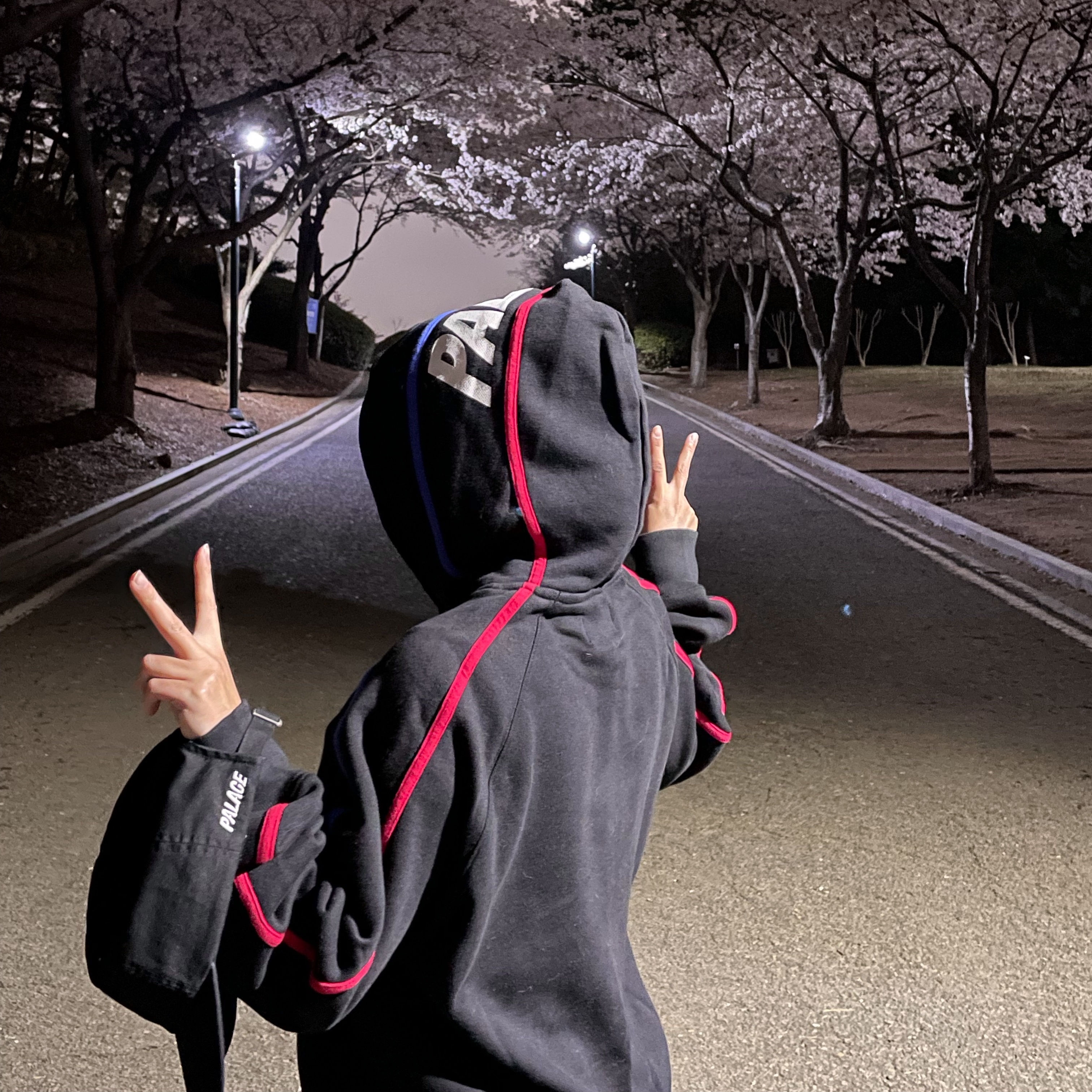 Palace P 6-Panel Black - 23SS 착용 스타일