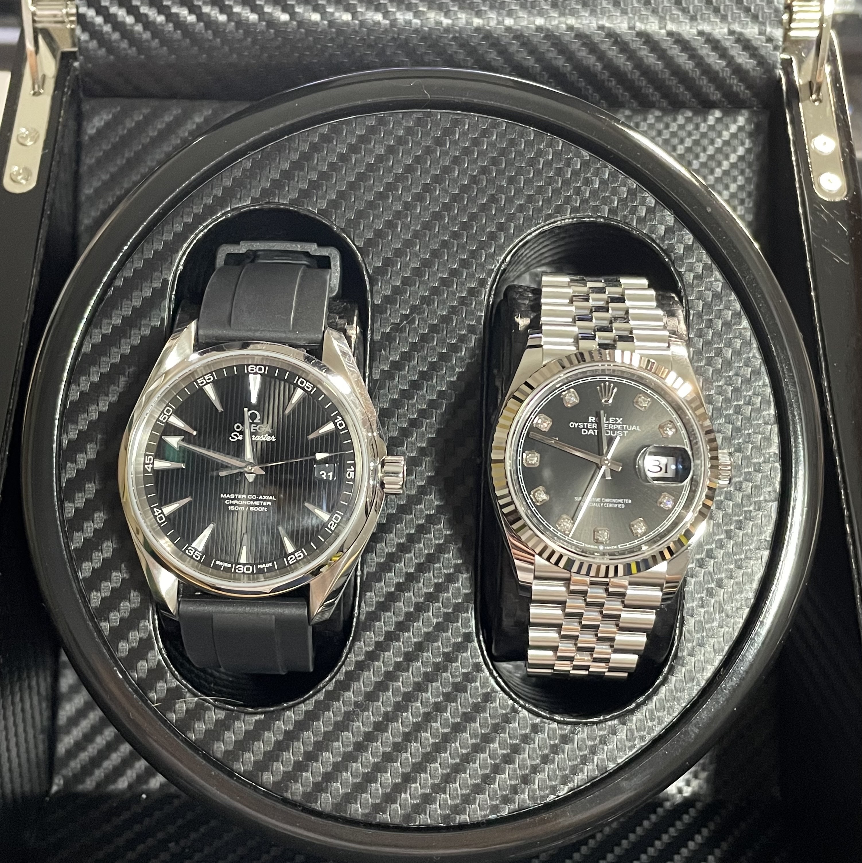 Rolex Datejust 36mm 126234 Bright Black Diamond-Set Jubilee 착용 스타일