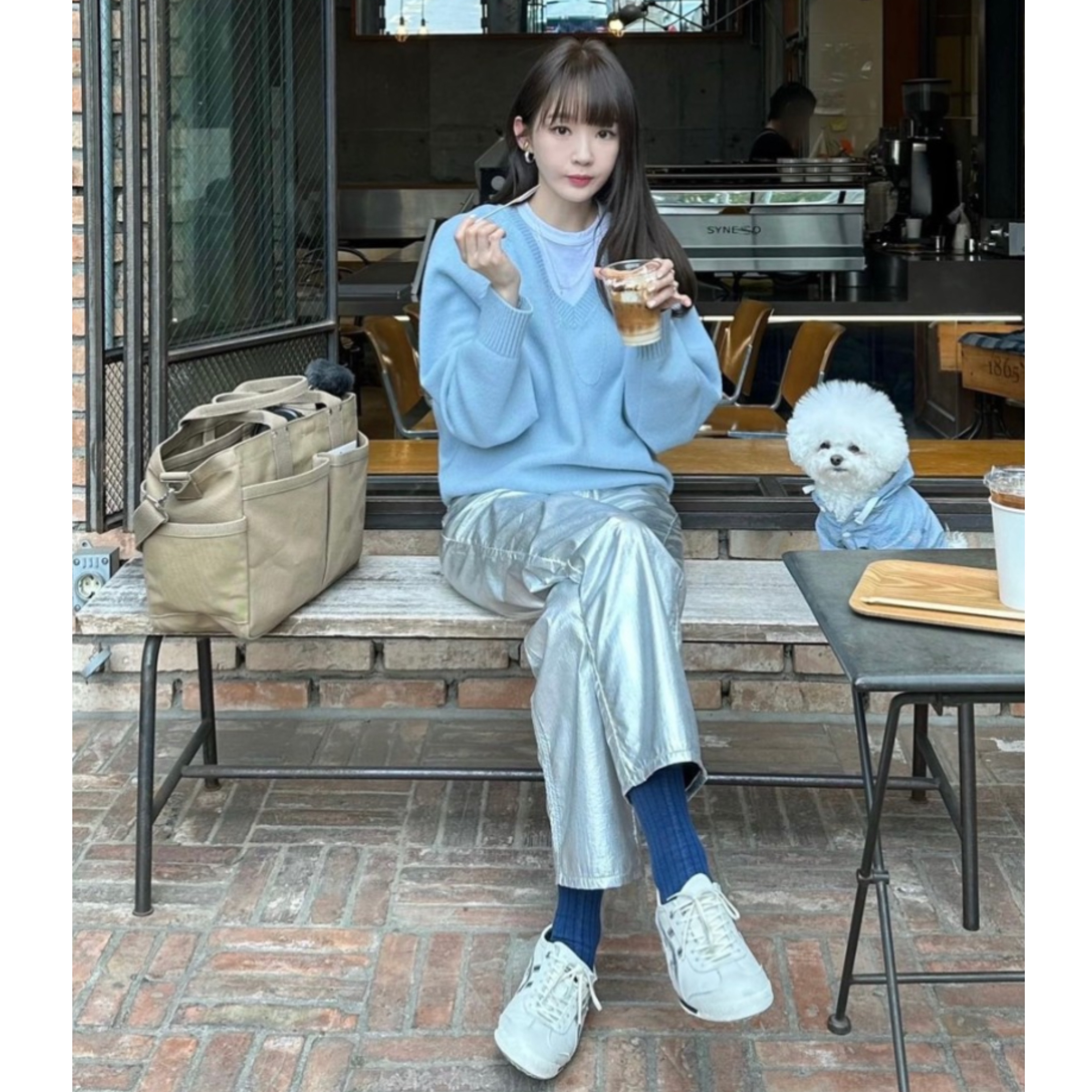 Onitsuka Tiger Mexico 66 SD Birch Silver 착용 스타일