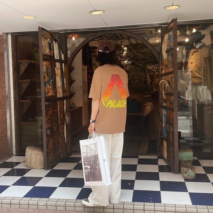 Palace Spectrum P3 T-Shirt Mocha - 23SS, Jordan 1 x Travis Scott Retro Low OG SP Sail and Ridgerock 착용 스타일 - 3