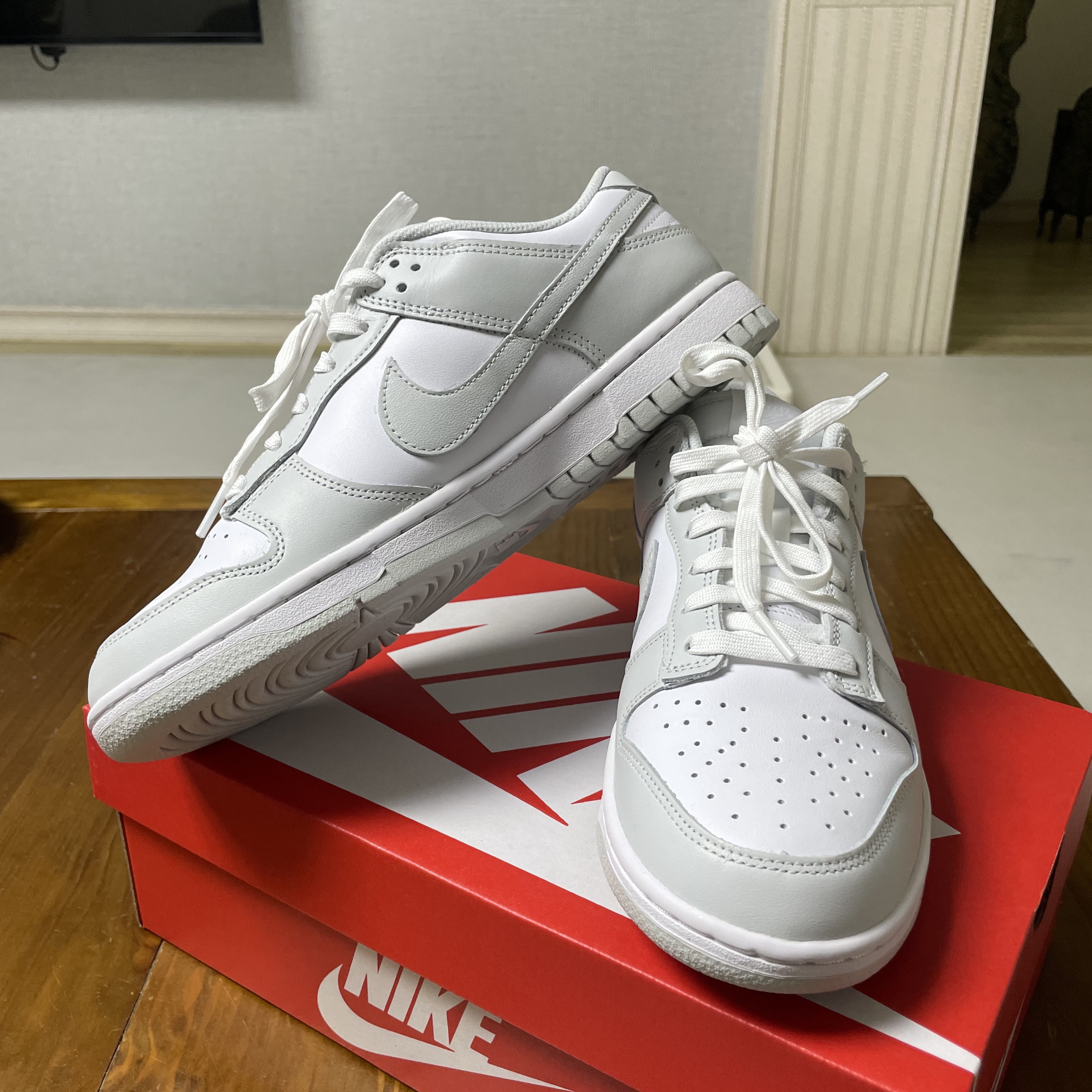 (W) Nike Dunk Low Photon Dust 착용 스타일 - 2