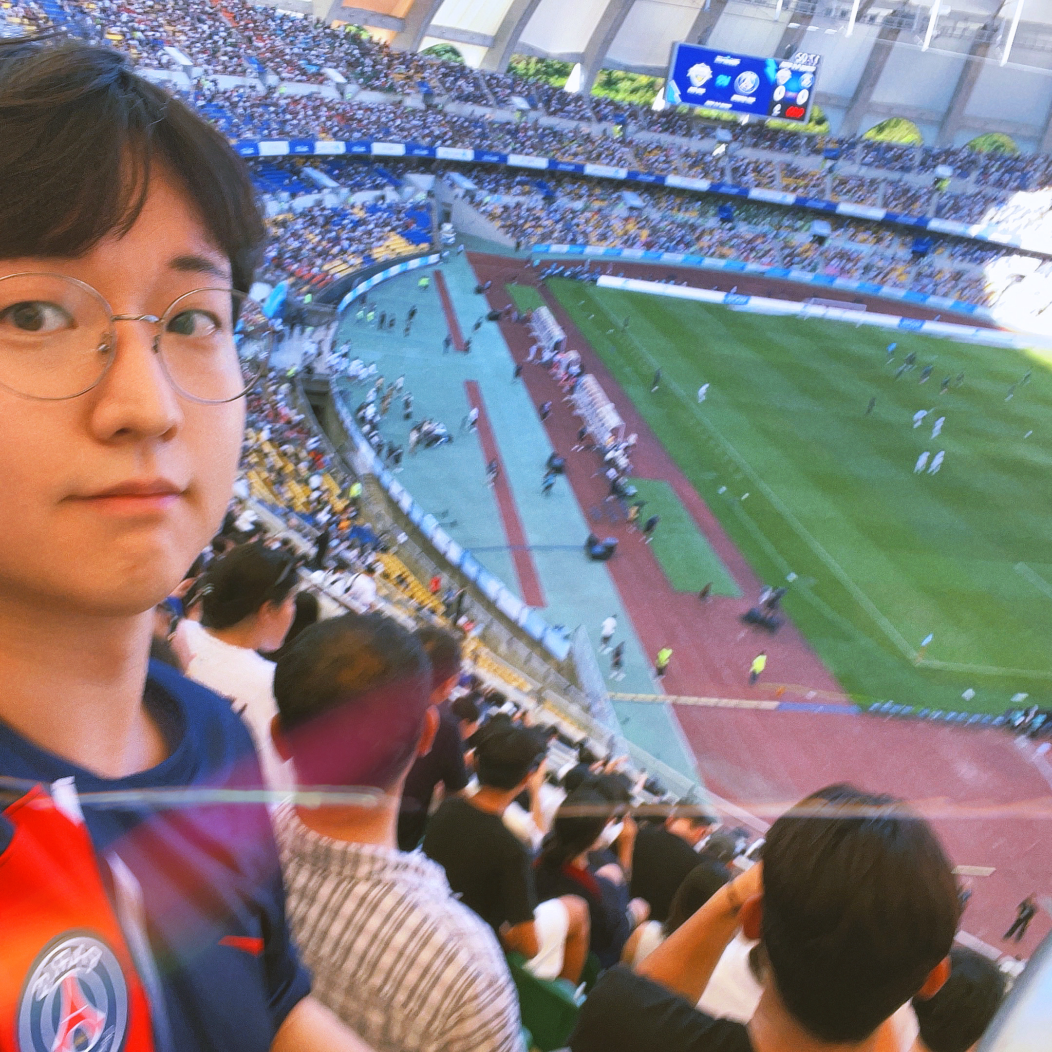 Nike Paris Saint-Germain 2023/24 Dri-Fit Stadium Home Jersey Midnight Navy (Non Marking Ver.), Reebok Instapump Fury Tricolor 착용 스타일 - 2