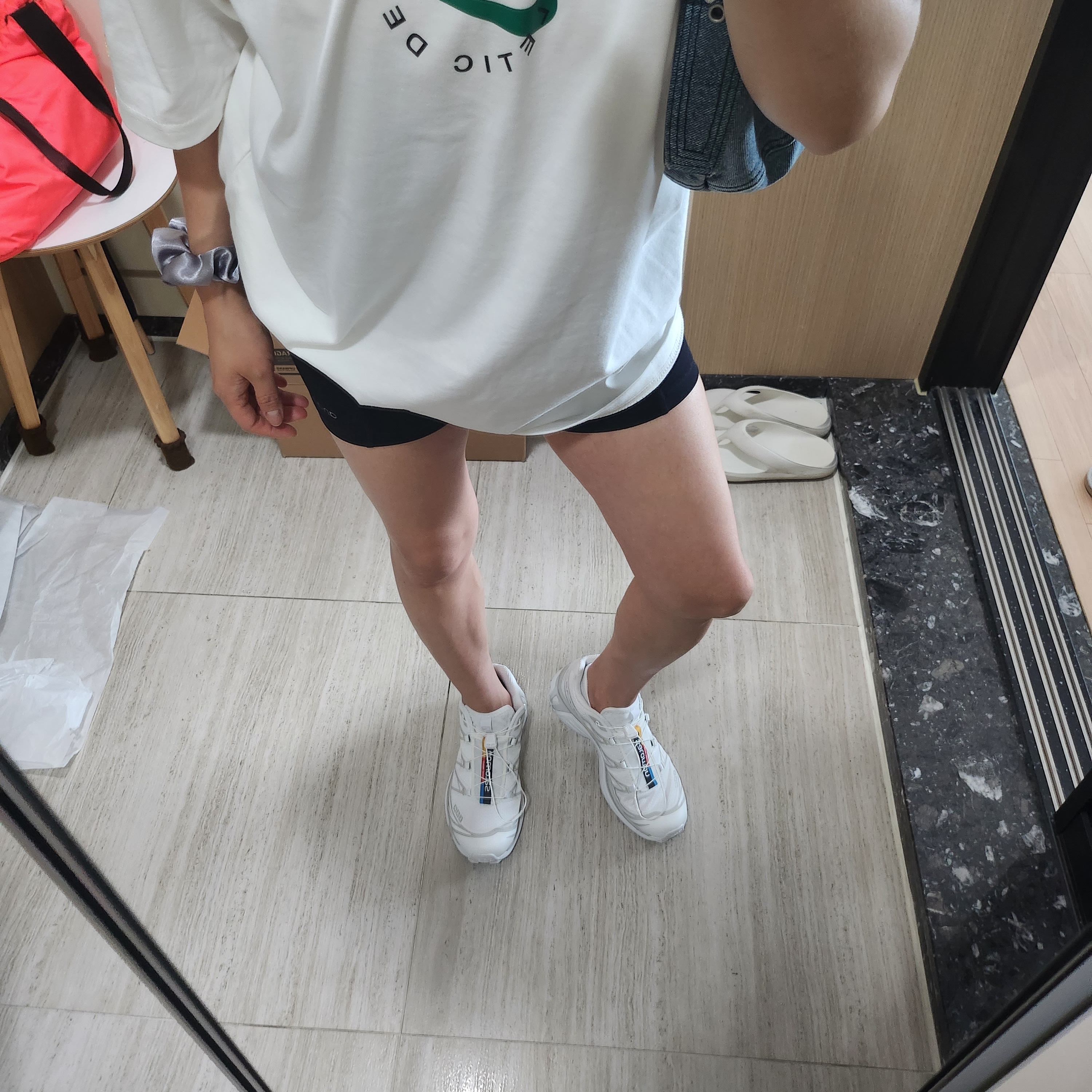Salomon XT-6 ADV White 착용 스타일 - 2