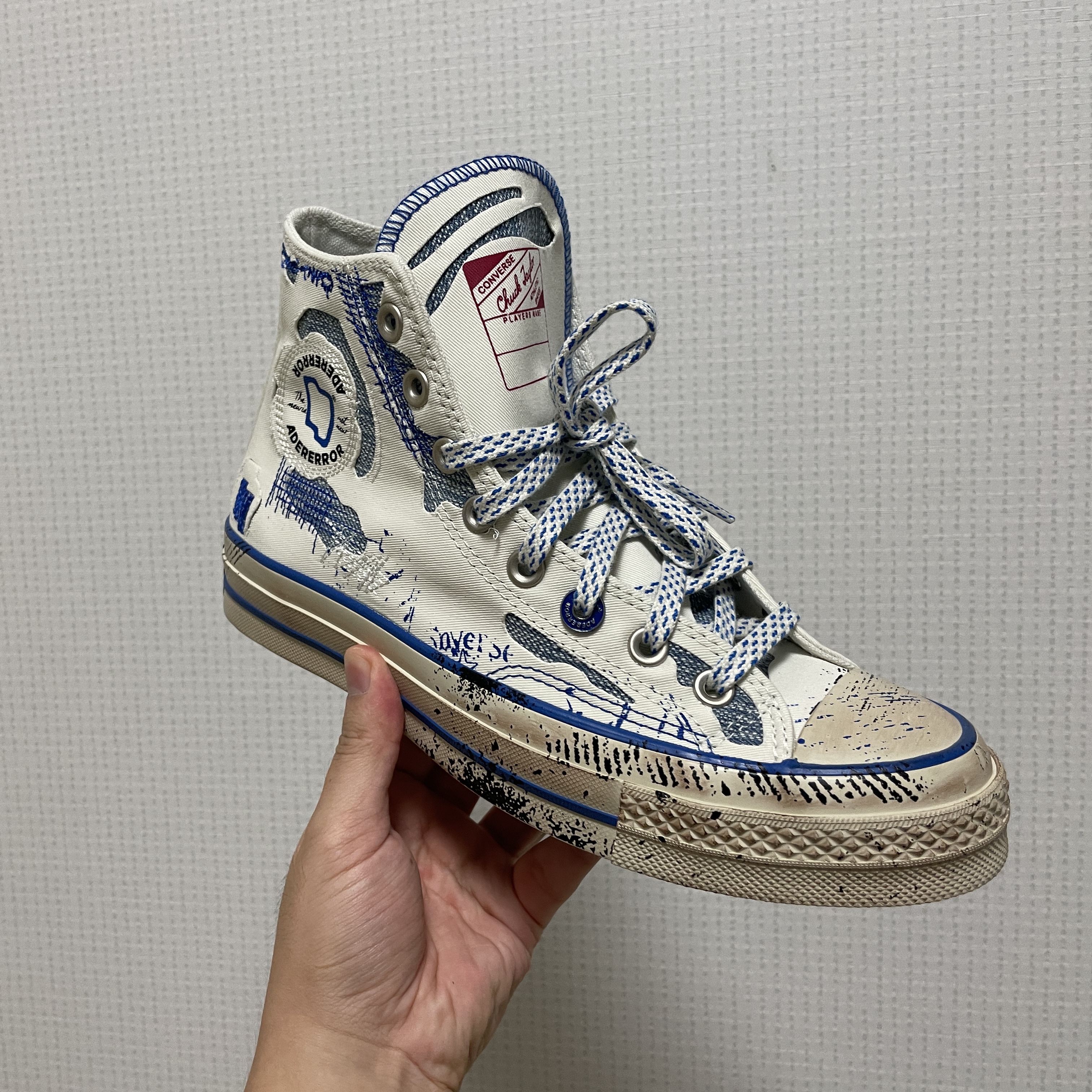 Converse x Ader Error Chuck 70 High White 착용 스타일 - 3
