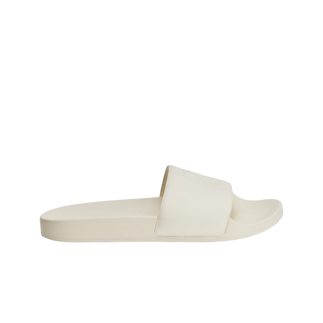 아미 하트 로고 풀 슬라이드 오프 화이트(AMI de Coeur Poolslides Off White)