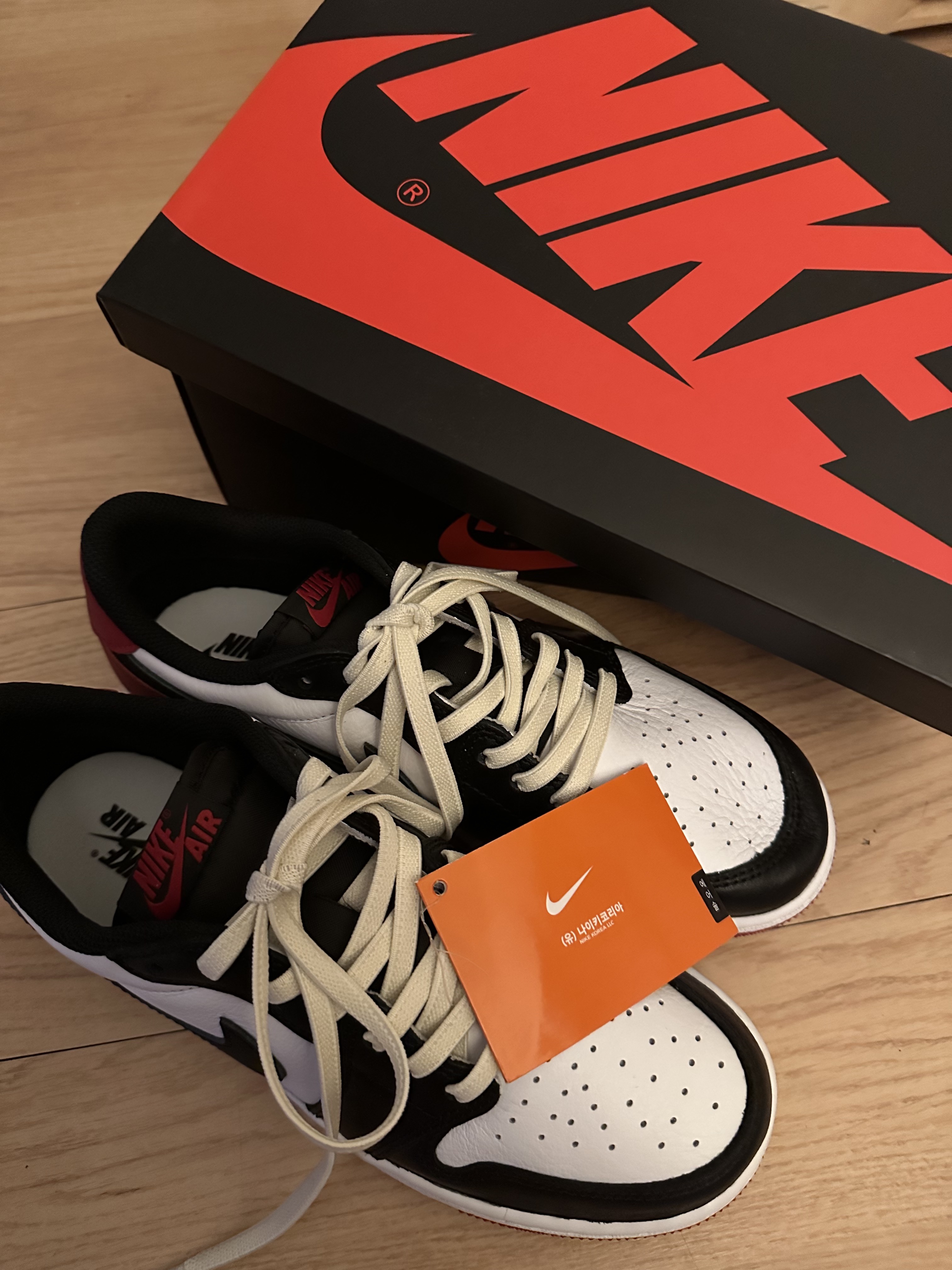 Jordan 1 Retro Low OG Black Toe 착용 스타일