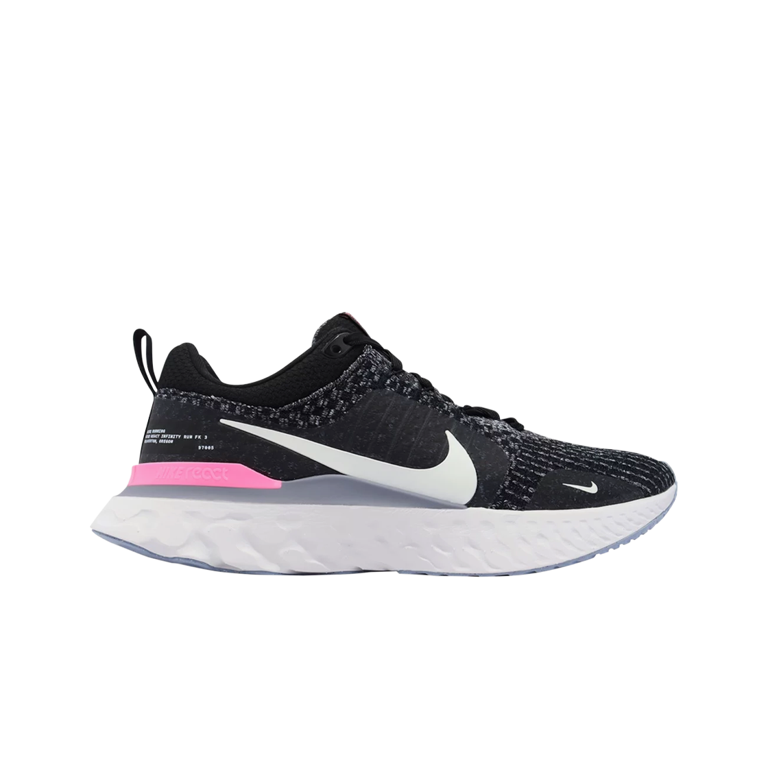 나이키 리액트 인피니티 런 플라이니트 3 블랙 풋볼 그레이(Nike React Infinity Run Flyknit 3 Black Football Grey)