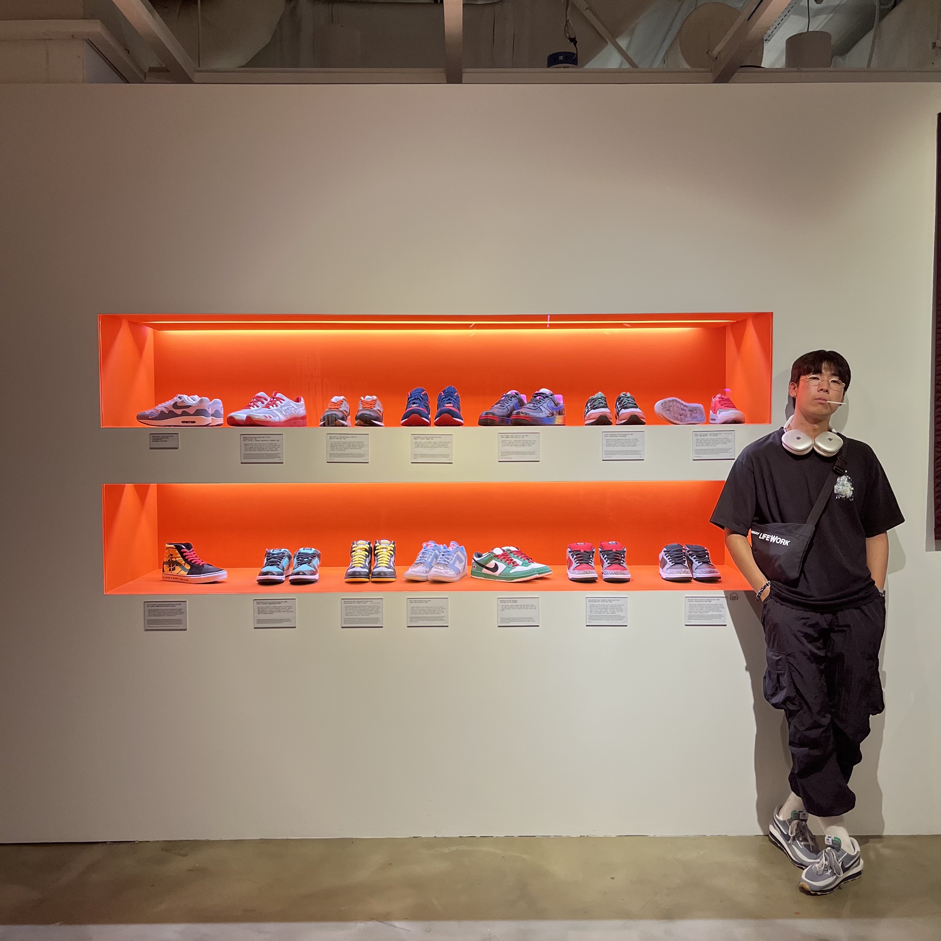 Nike x Sacai x Clot LDWaffle Cool Grey 착용 스타일 - 2