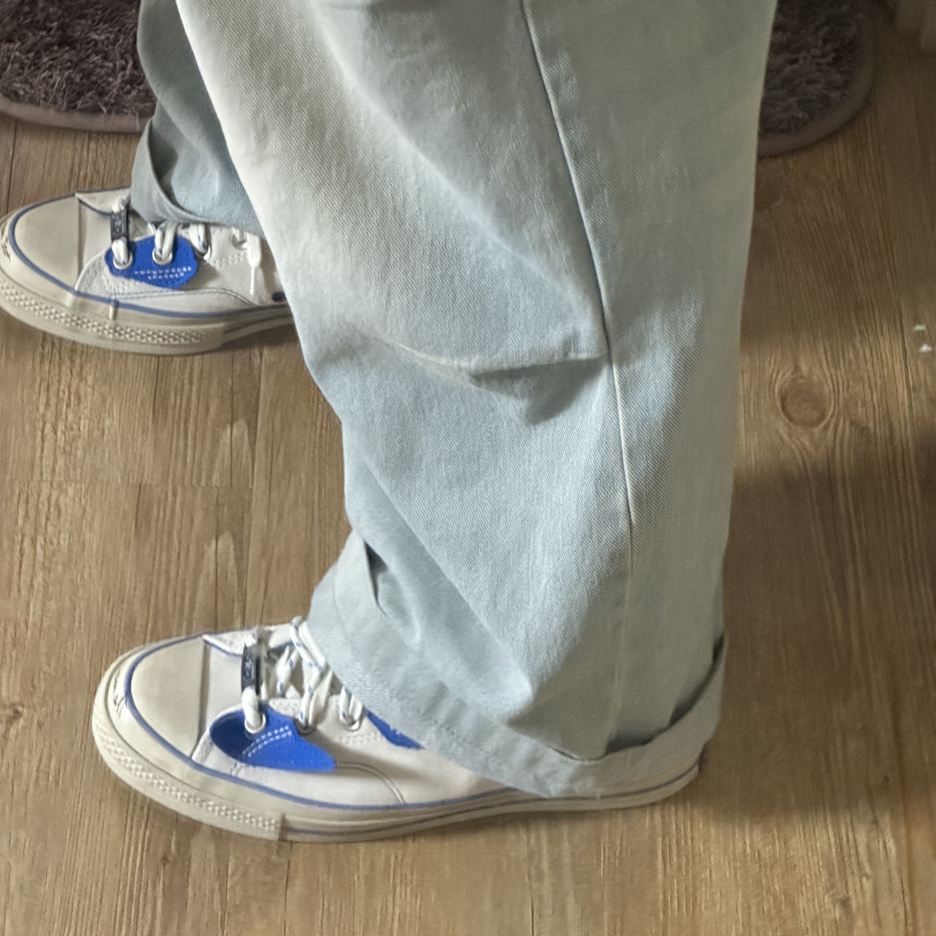 Converse x Ader Error Chuck 70 High White 착용 스타일 - 3