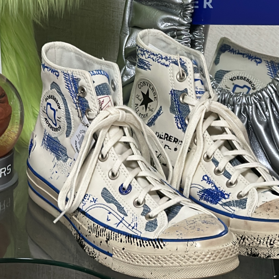 Converse x Ader Error Chuck 70 High White 착용 스타일