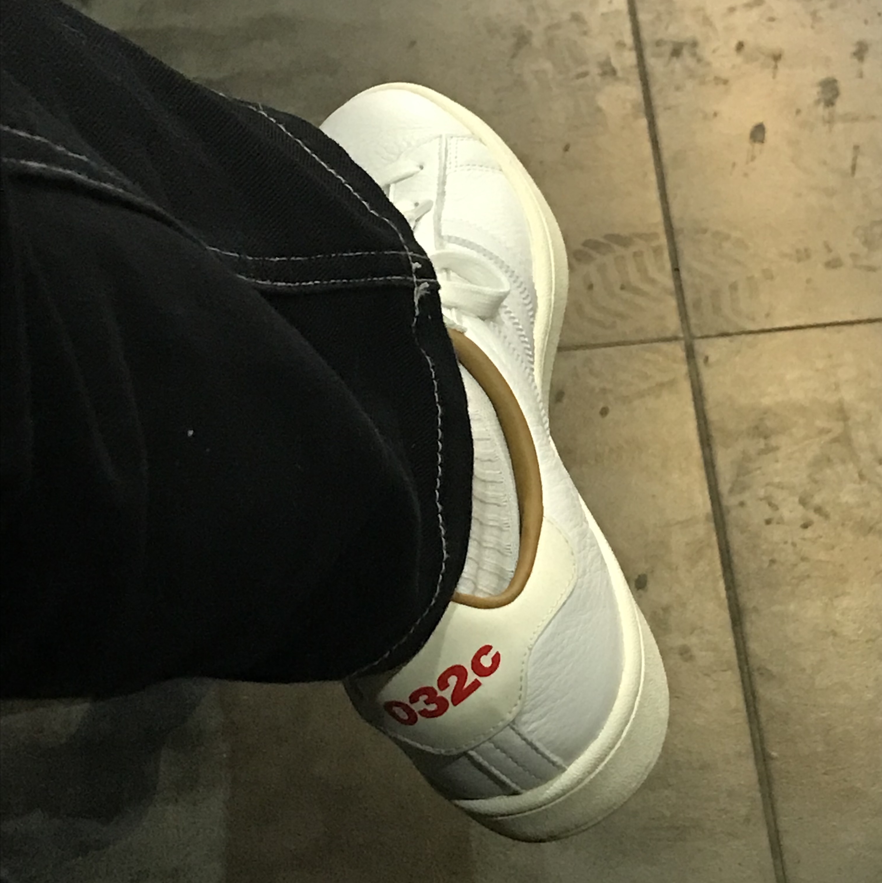 Adidas x 032c Campus Prince Albert White 착용 스타일