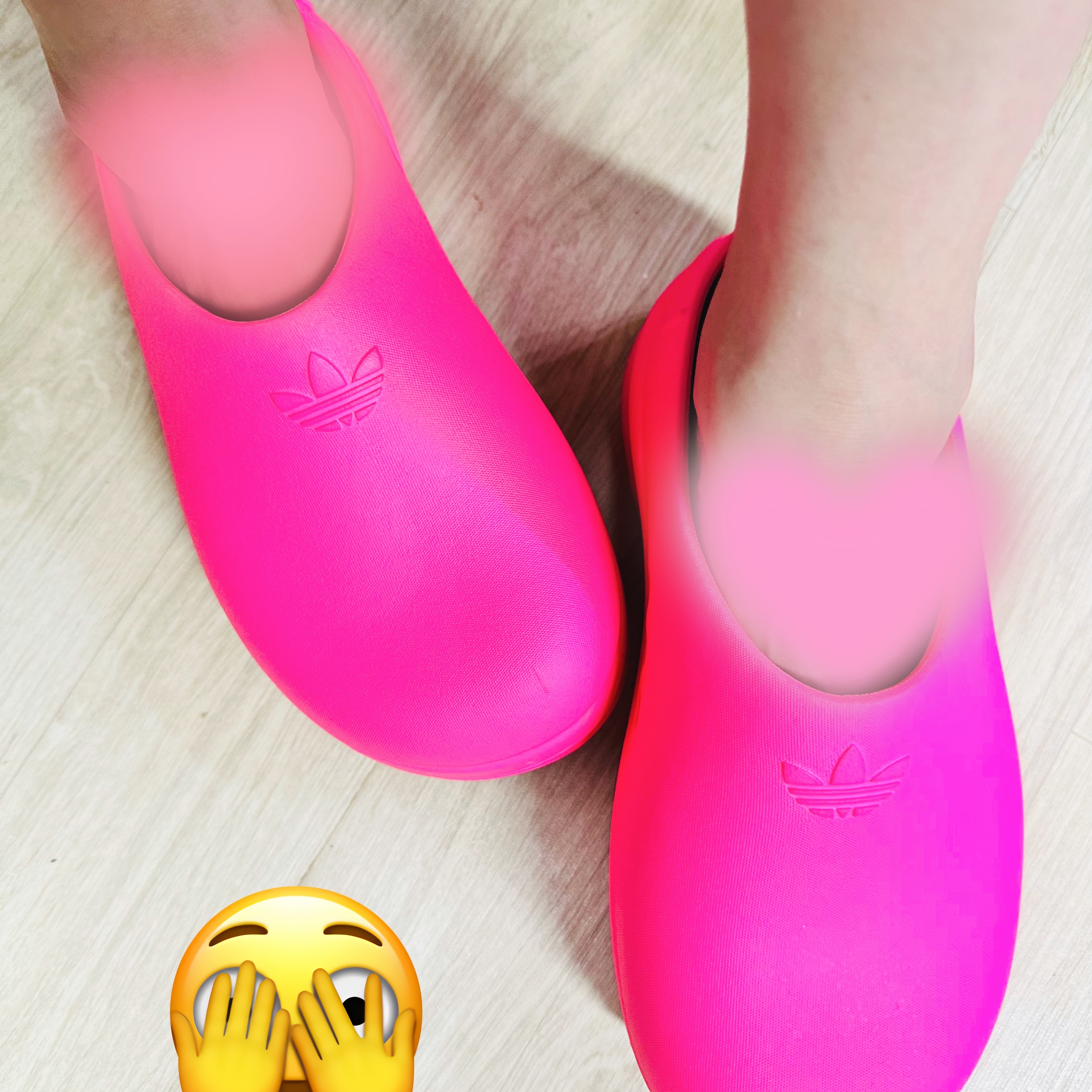 (W) Adidas Adifom Stan Smith Mule Lucid Pink 착용 스타일