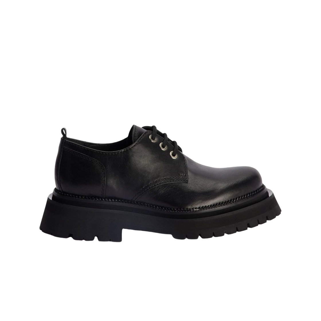 아미 라운드 토 더비 블랙(AMI Round-Toe Derbies Black)
