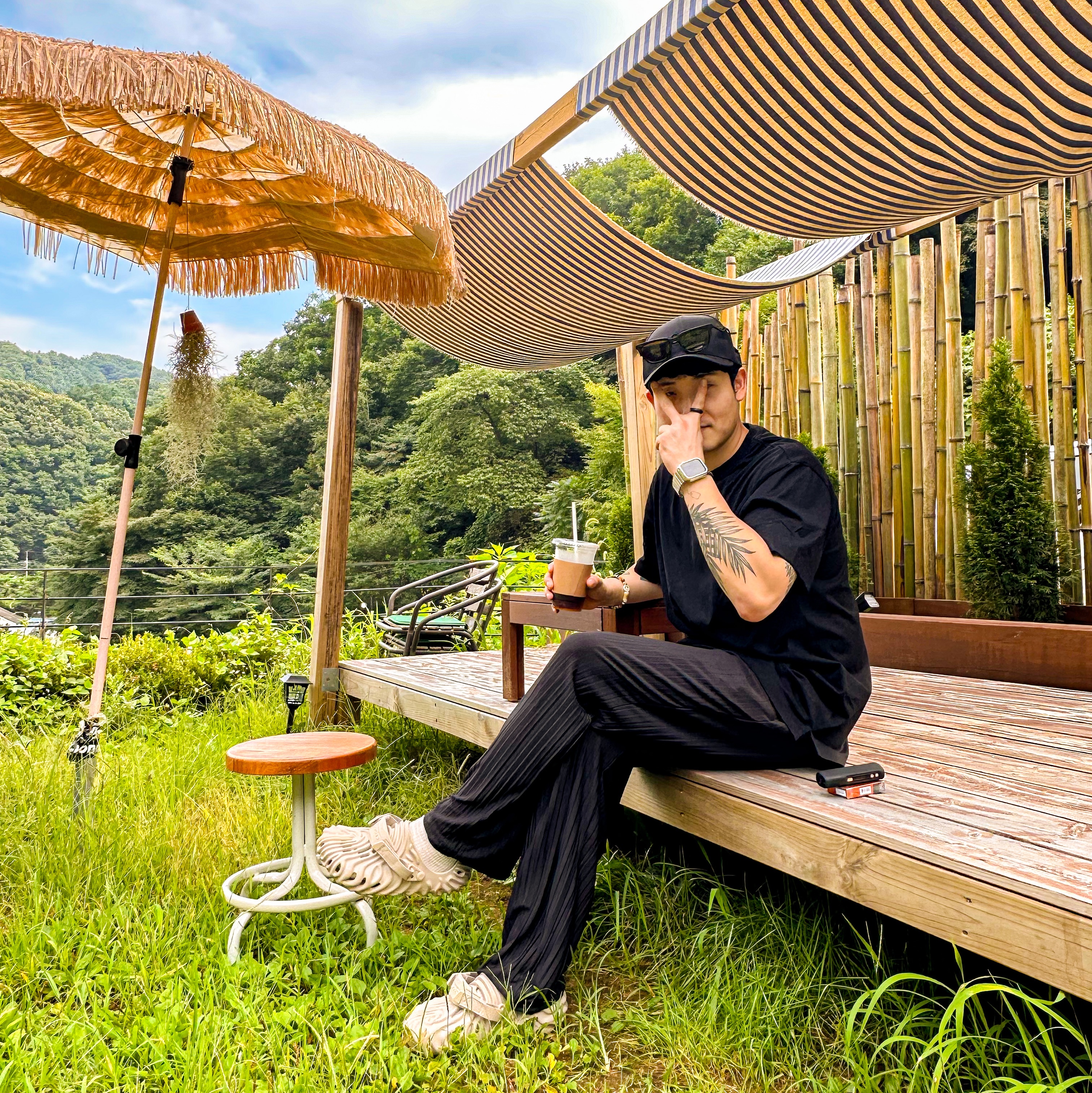C.P. Company Chrome-R Goggle Cap Black, Crocs x Salehe Bembury Pollex Clog Horchata 착용 스타일 - 2